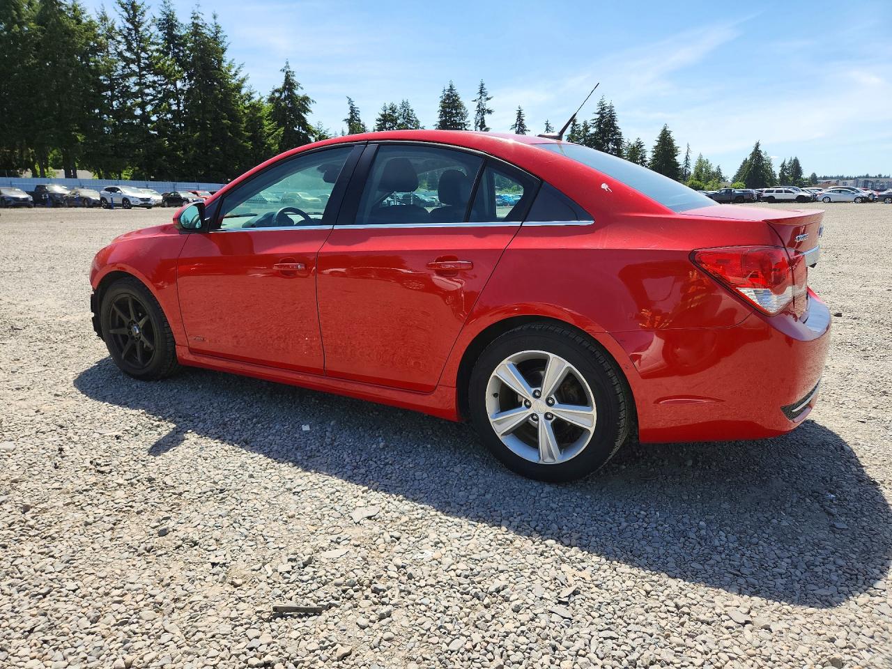 2012 Chevrolet Cruze Lt Red vin: 1G1PG5SC1C7337344