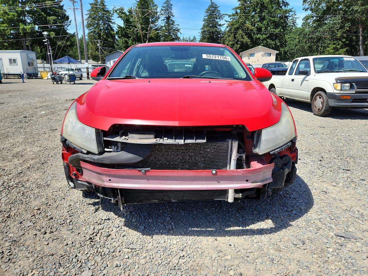 2012 Chevrolet Cruze Lt Red vin: 1G1PG5SC1C7337344