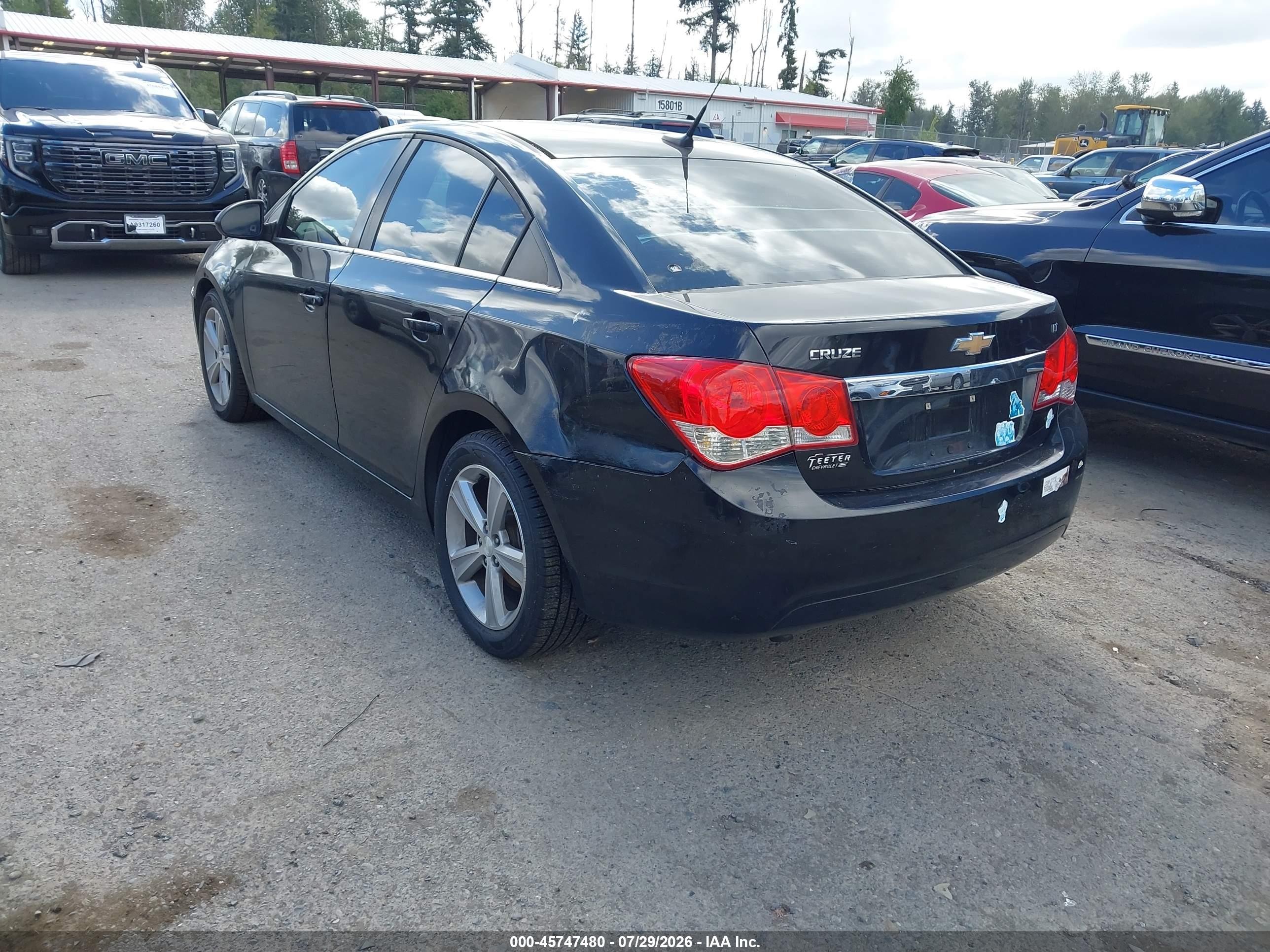 2012 Chevrolet Cruze 2lt Black vin: 1G1PG5SC2C7250150