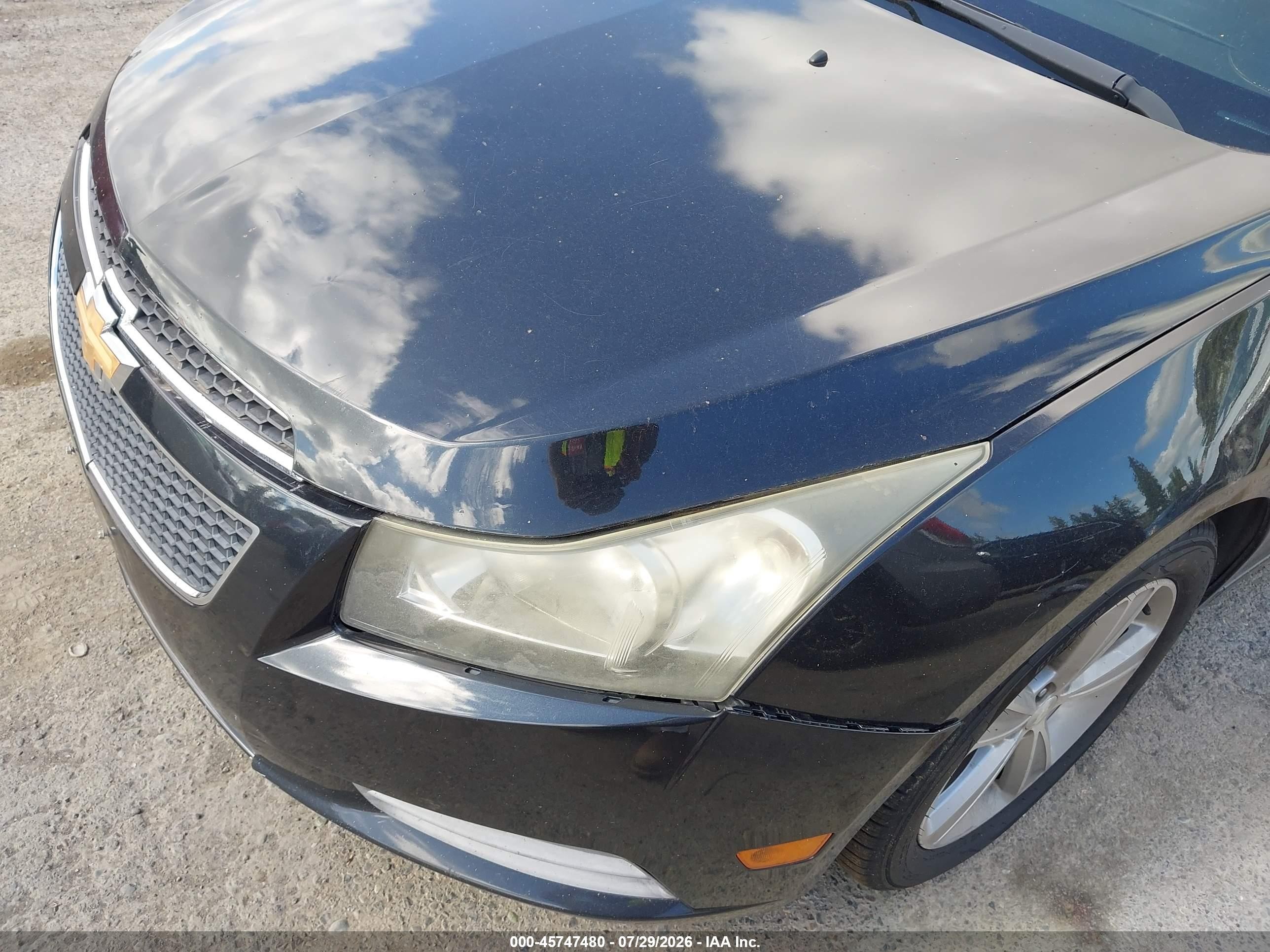 2012 Chevrolet Cruze 2lt Black vin: 1G1PG5SC2C7250150
