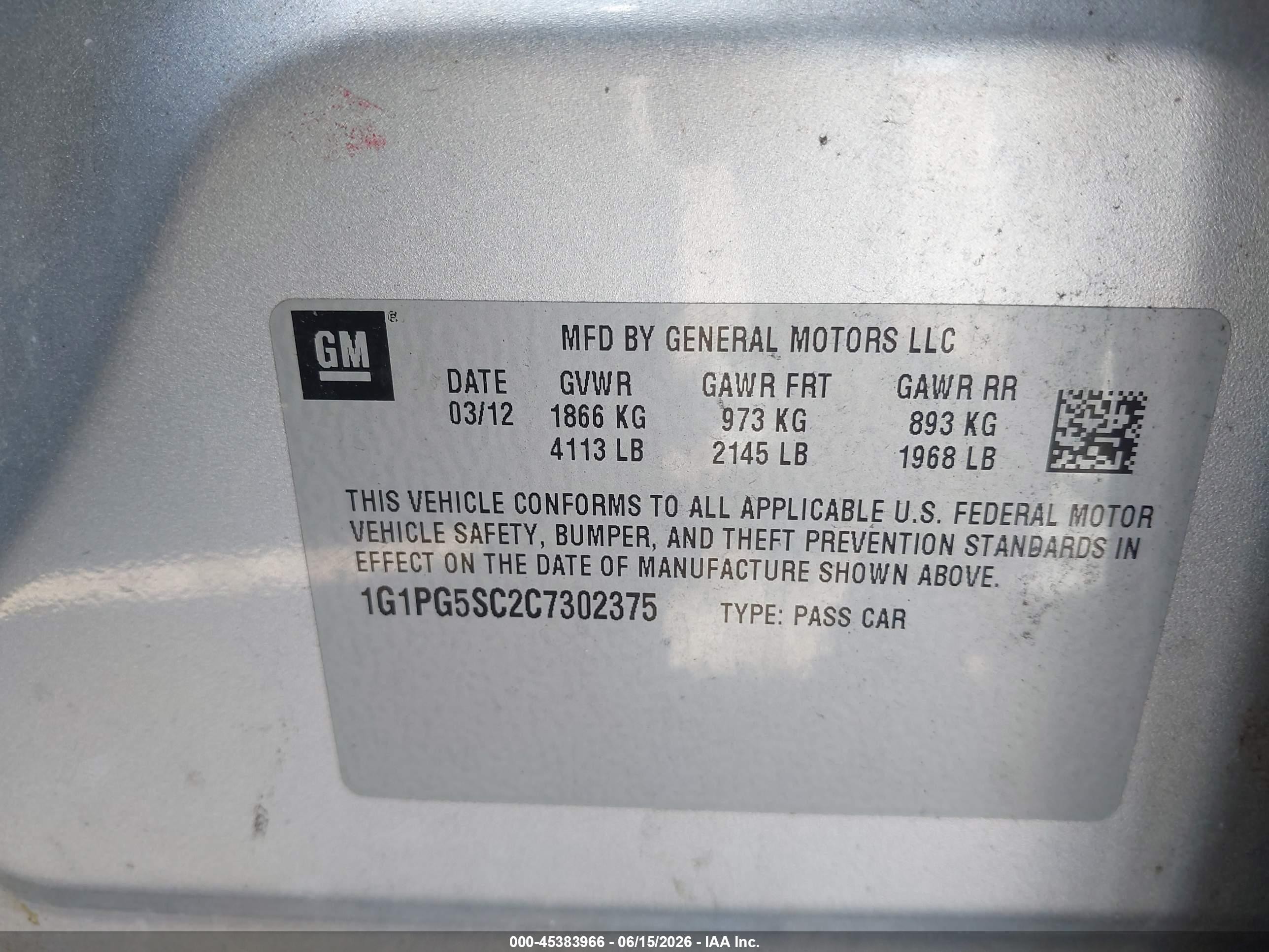 2012 Chevrolet Cruze 2lt Silver vin: 1G1PG5SC2C7302375