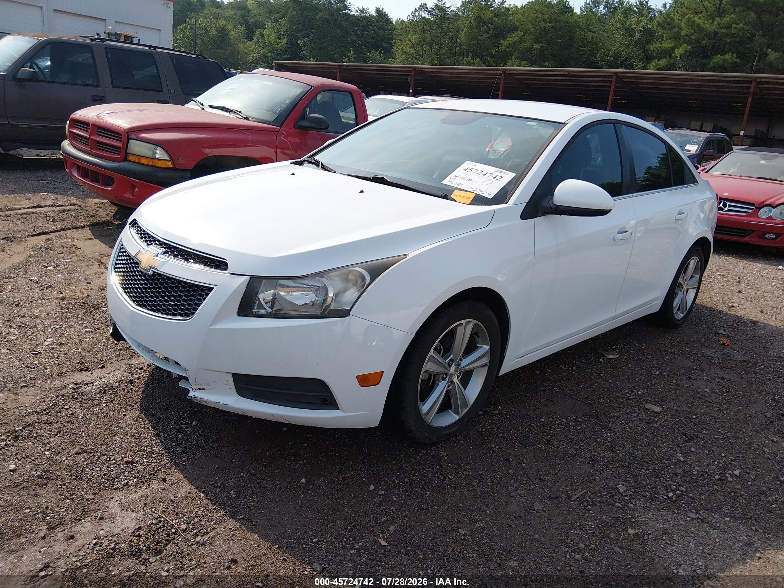 2012 Chevrolet Cruze 2lt White vin: 1G1PG5SC2C7342326