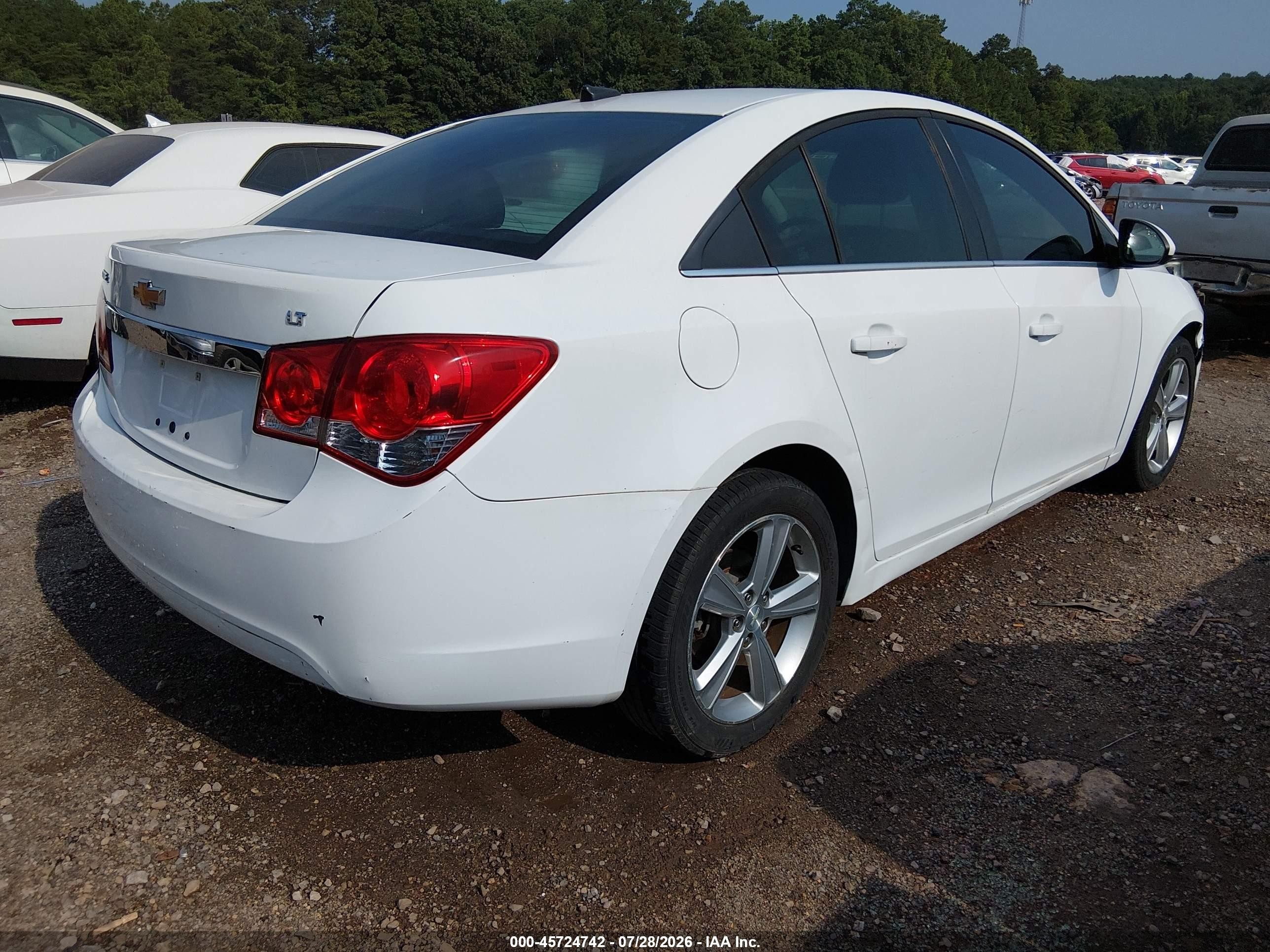 2012 Chevrolet Cruze 2lt White vin: 1G1PG5SC2C7342326