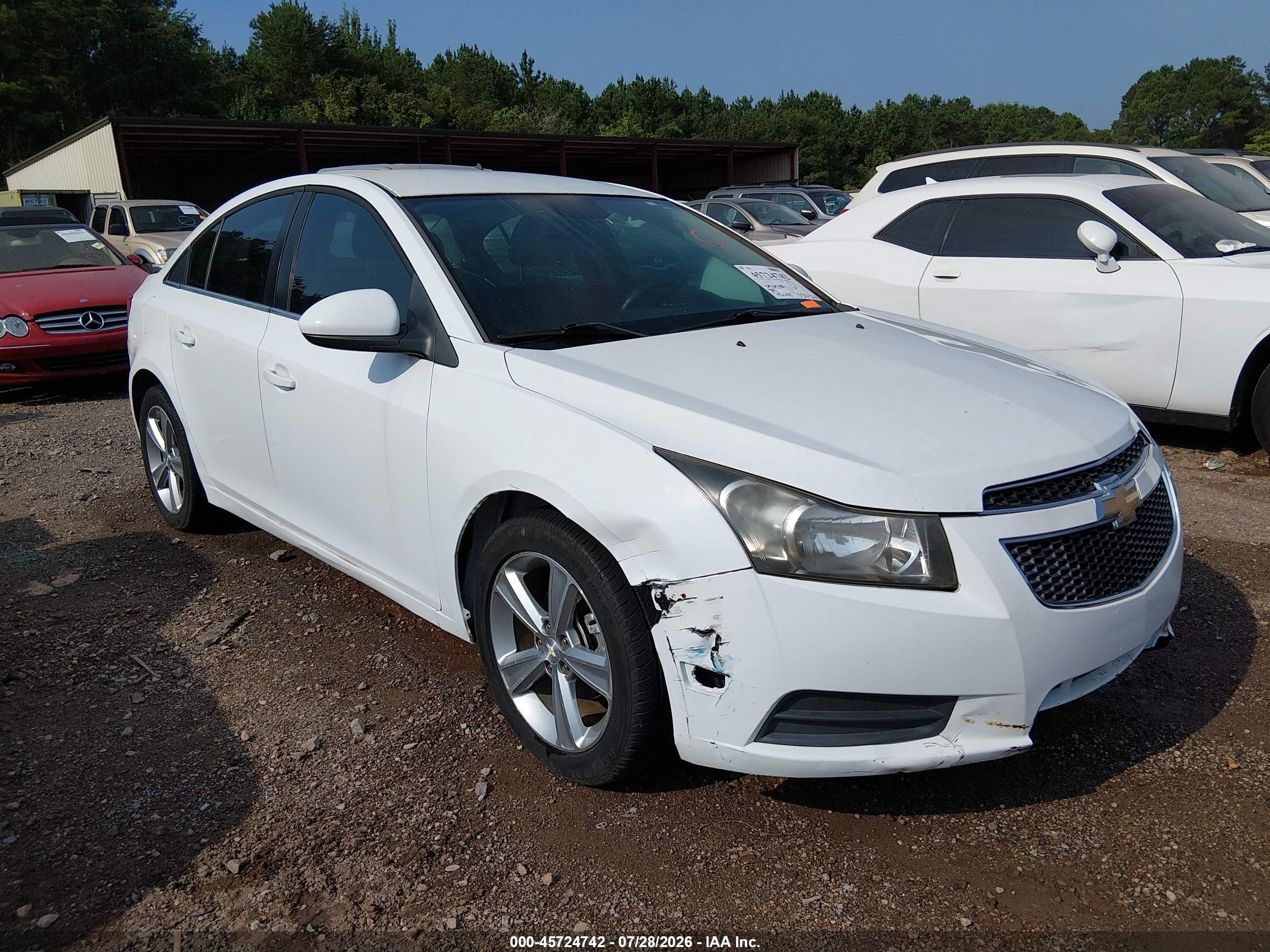 2012 Chevrolet Cruze 2lt White vin: 1G1PG5SC2C7342326