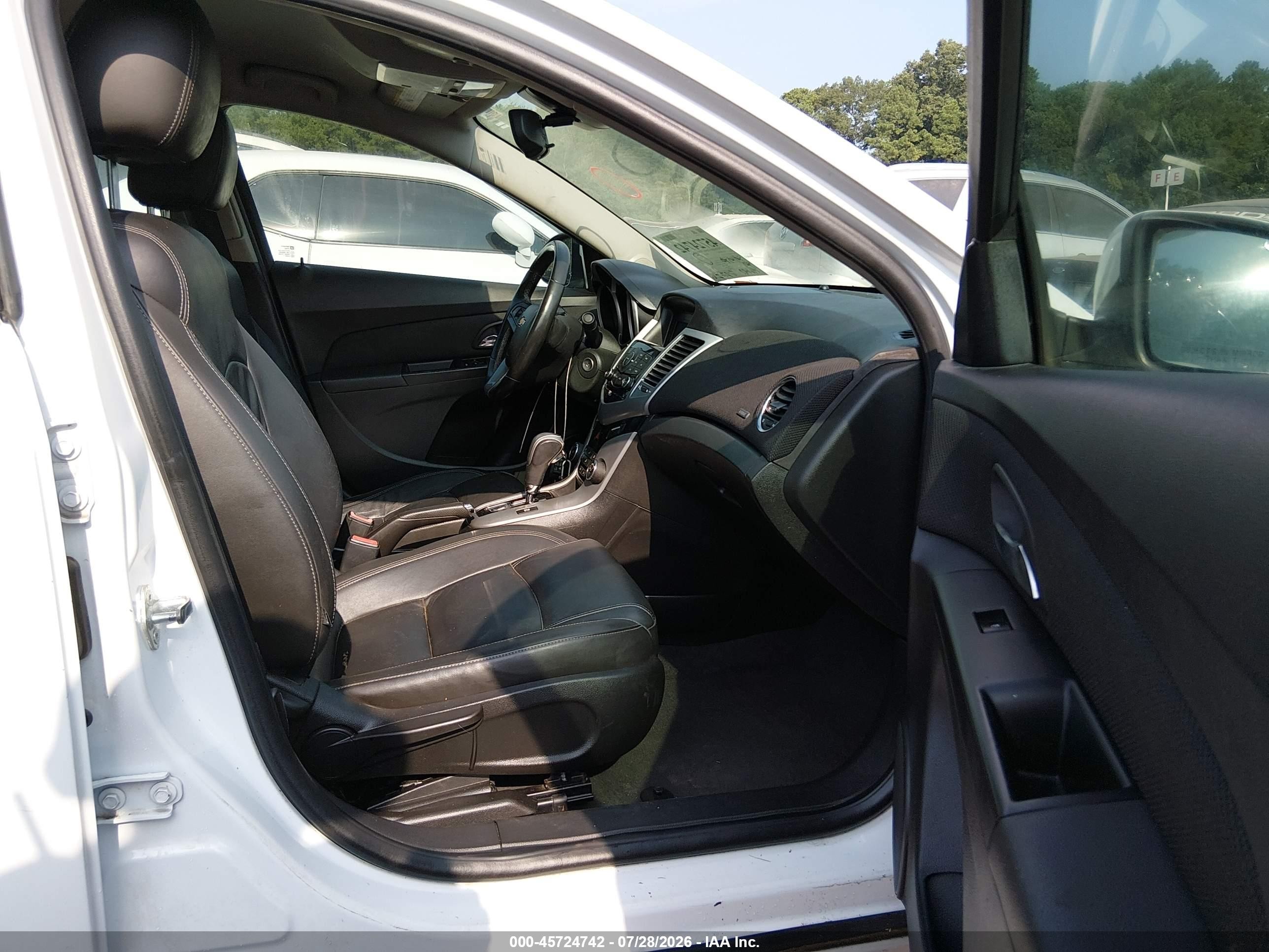 2012 Chevrolet Cruze 2lt White vin: 1G1PG5SC2C7342326