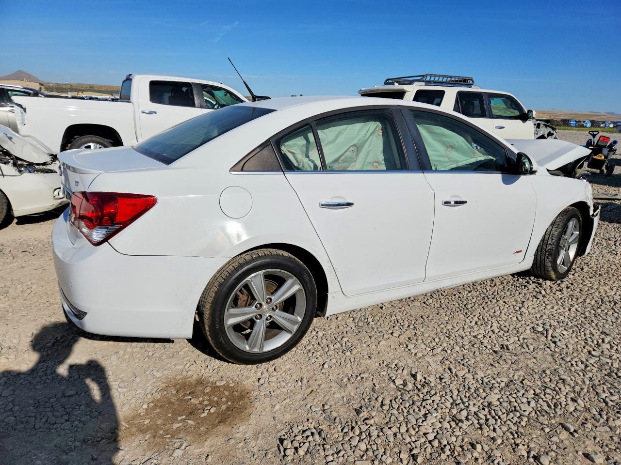 2012 Chevrolet Cruze Lt White vin: 1G1PG5SC3C7100046