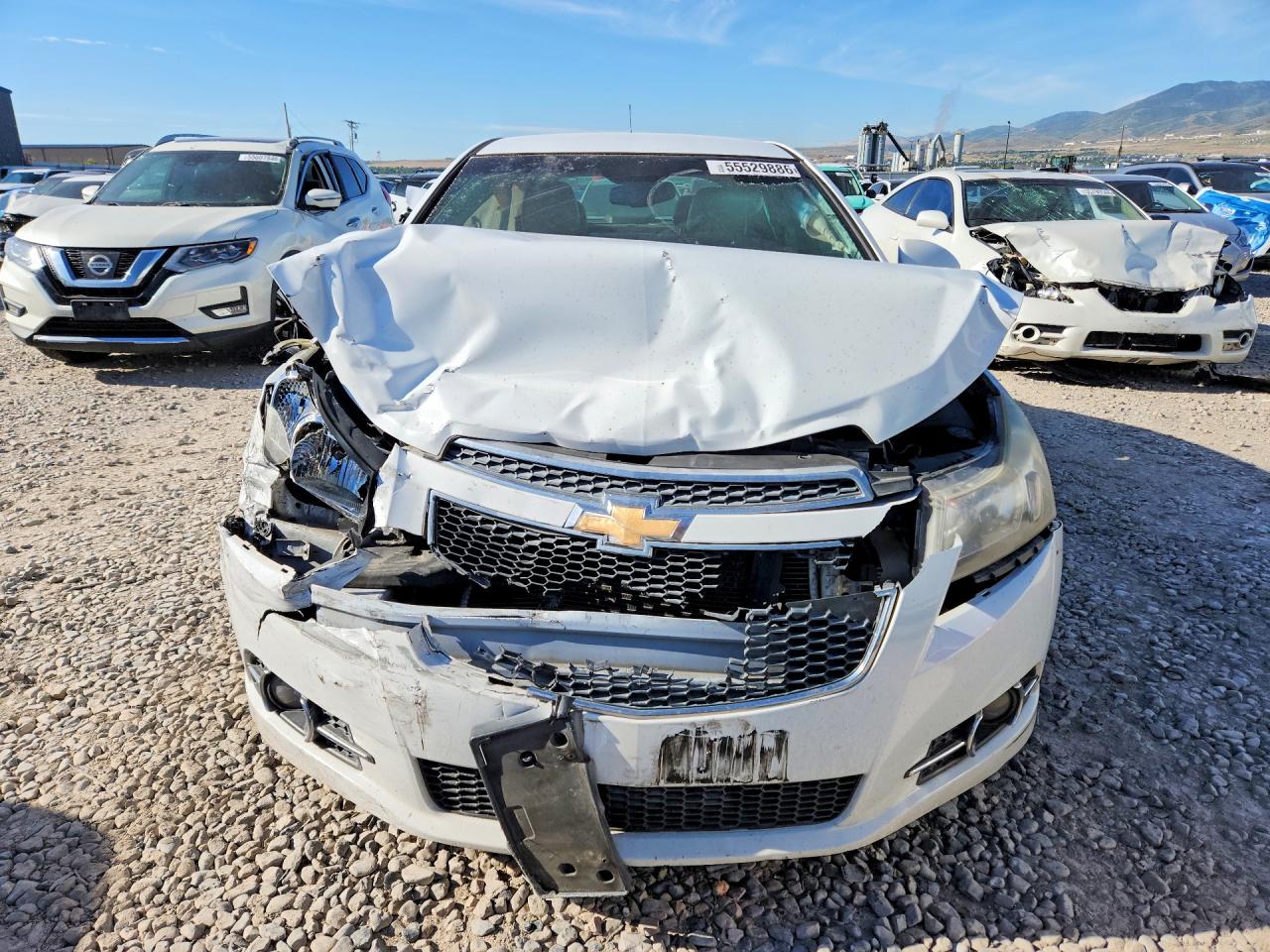 2012 Chevrolet Cruze Lt White vin: 1G1PG5SC3C7100046