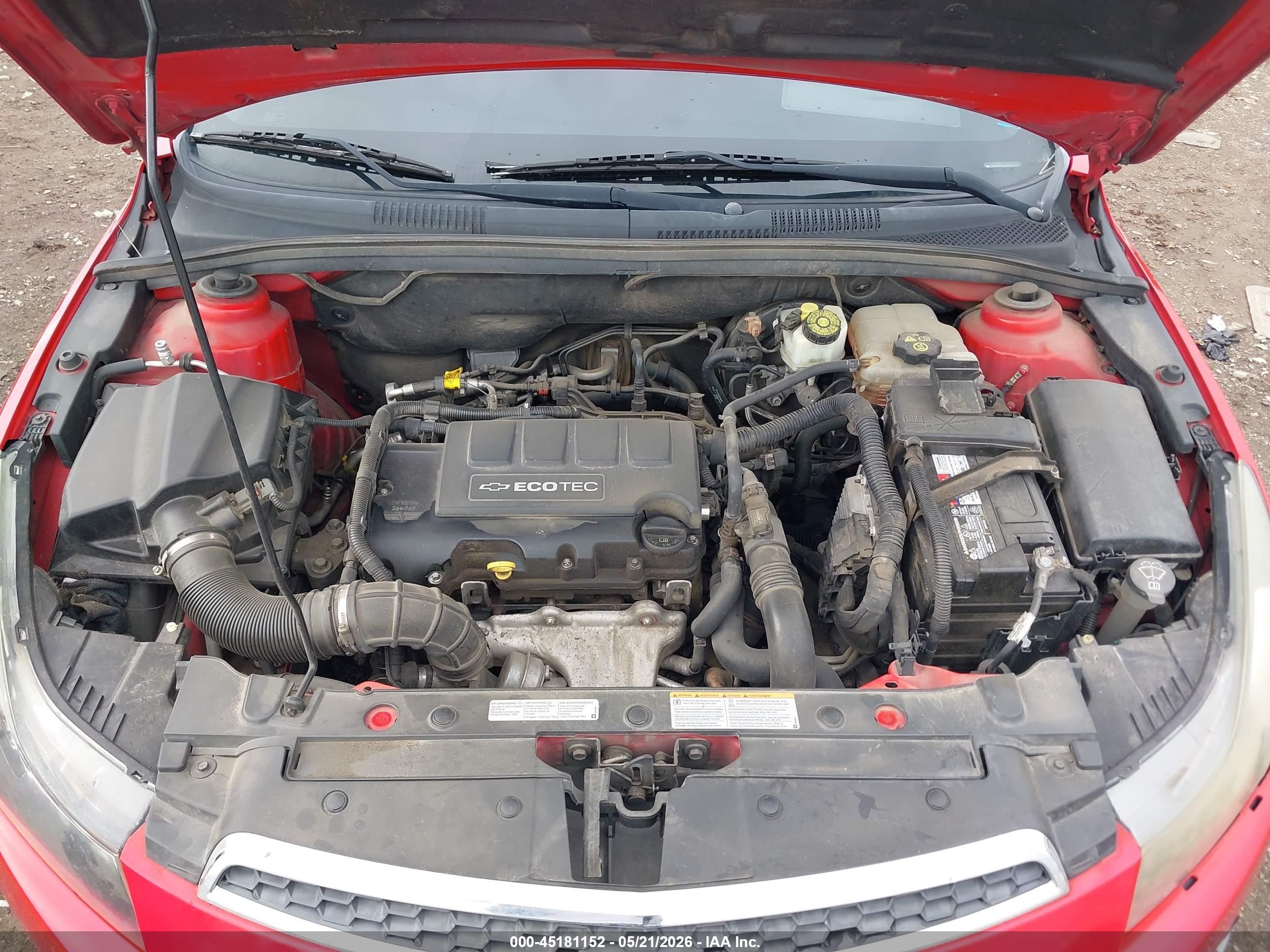 2012 Chevrolet Cruze 2lt Красный vin: 1G1PG5SC3C7234118