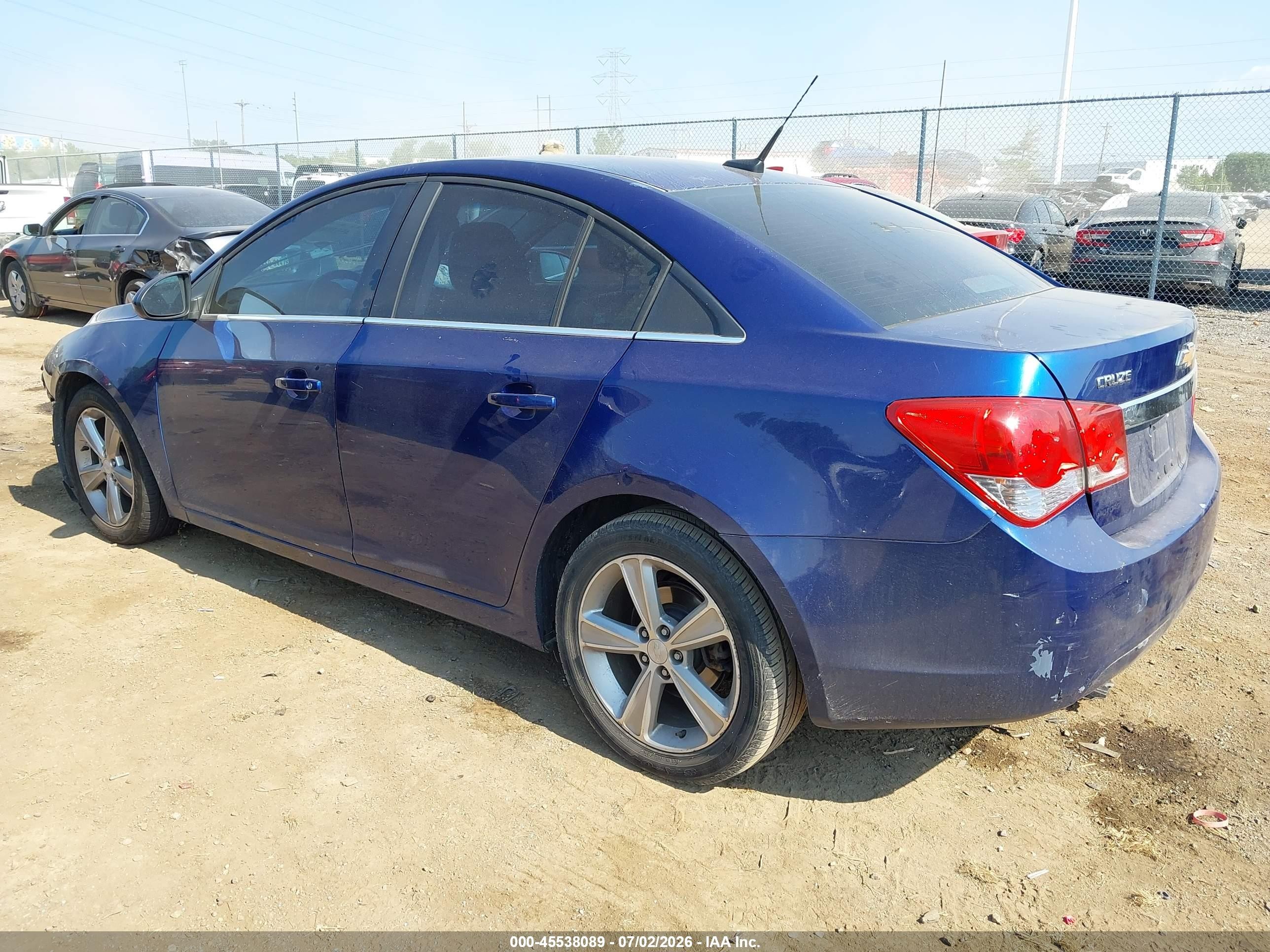 2012 Chevrolet Cruze 2lt Blue vin: 1G1PG5SC3C7282010