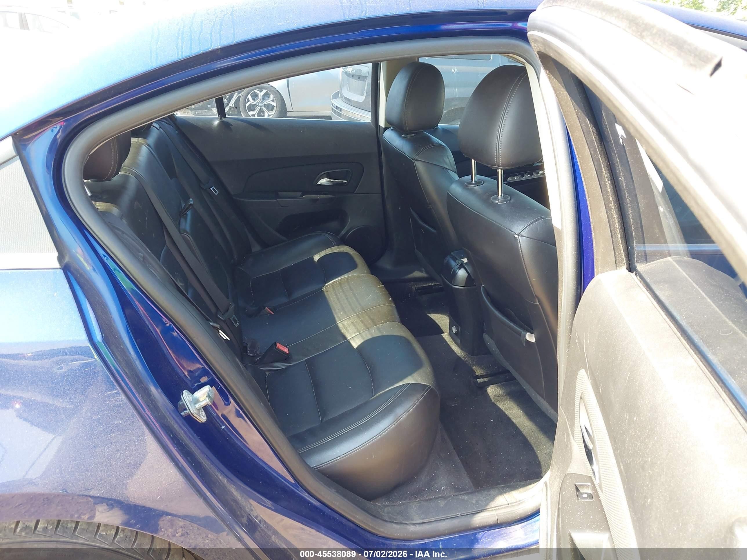 2012 Chevrolet Cruze 2lt Blue vin: 1G1PG5SC3C7282010