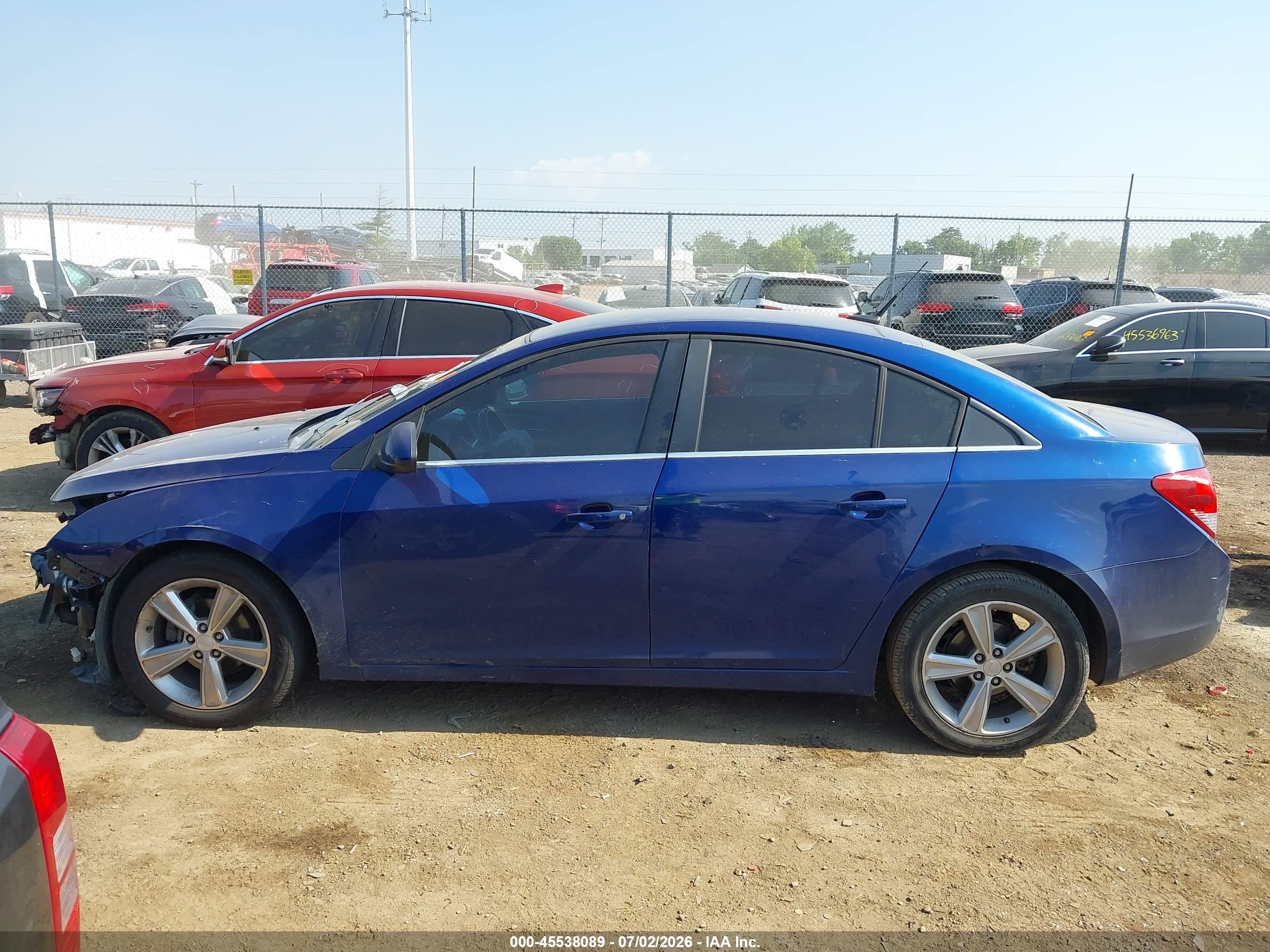 2012 Chevrolet Cruze 2lt Blue vin: 1G1PG5SC3C7282010