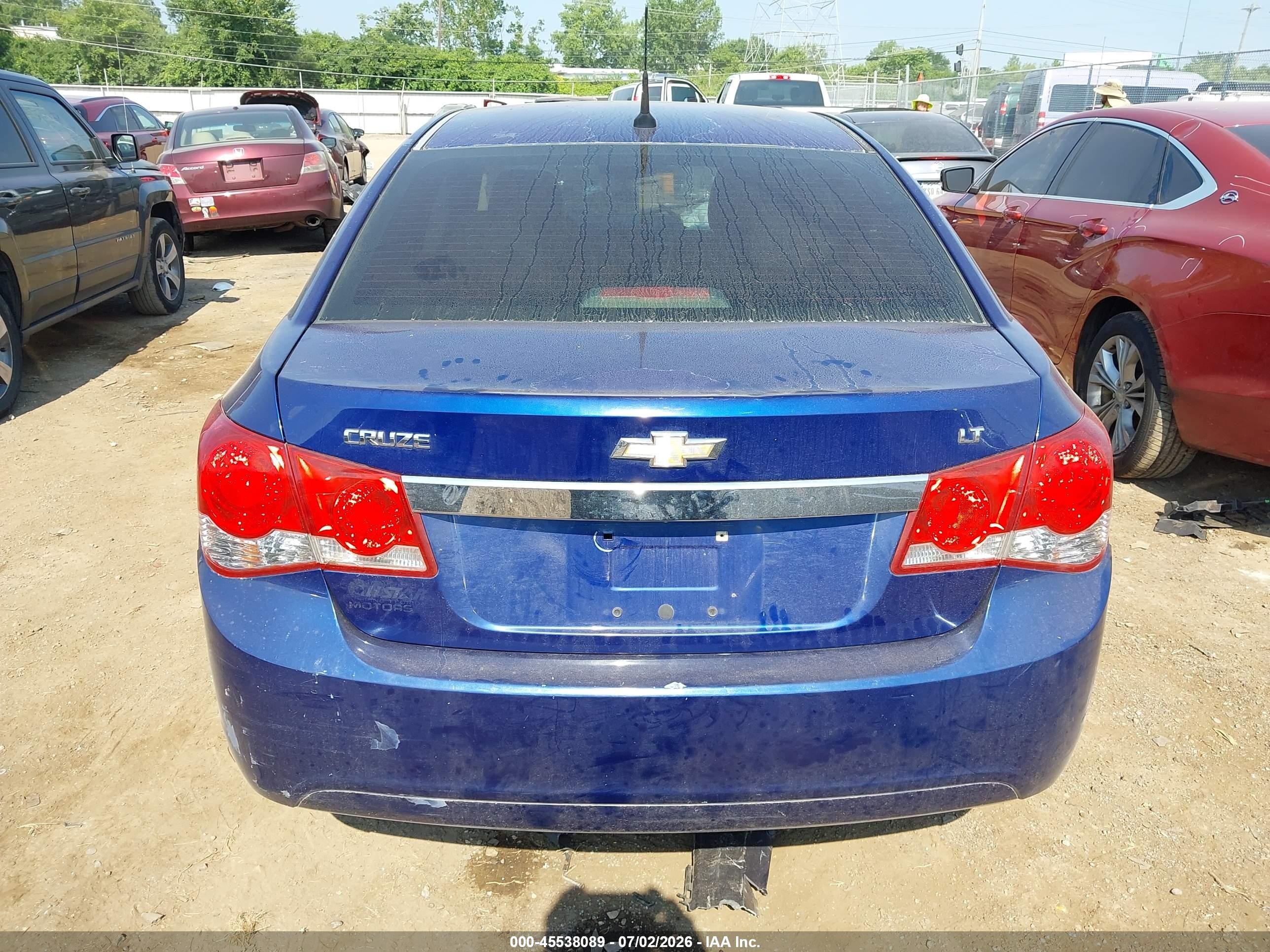 2012 Chevrolet Cruze 2lt Blue vin: 1G1PG5SC3C7282010