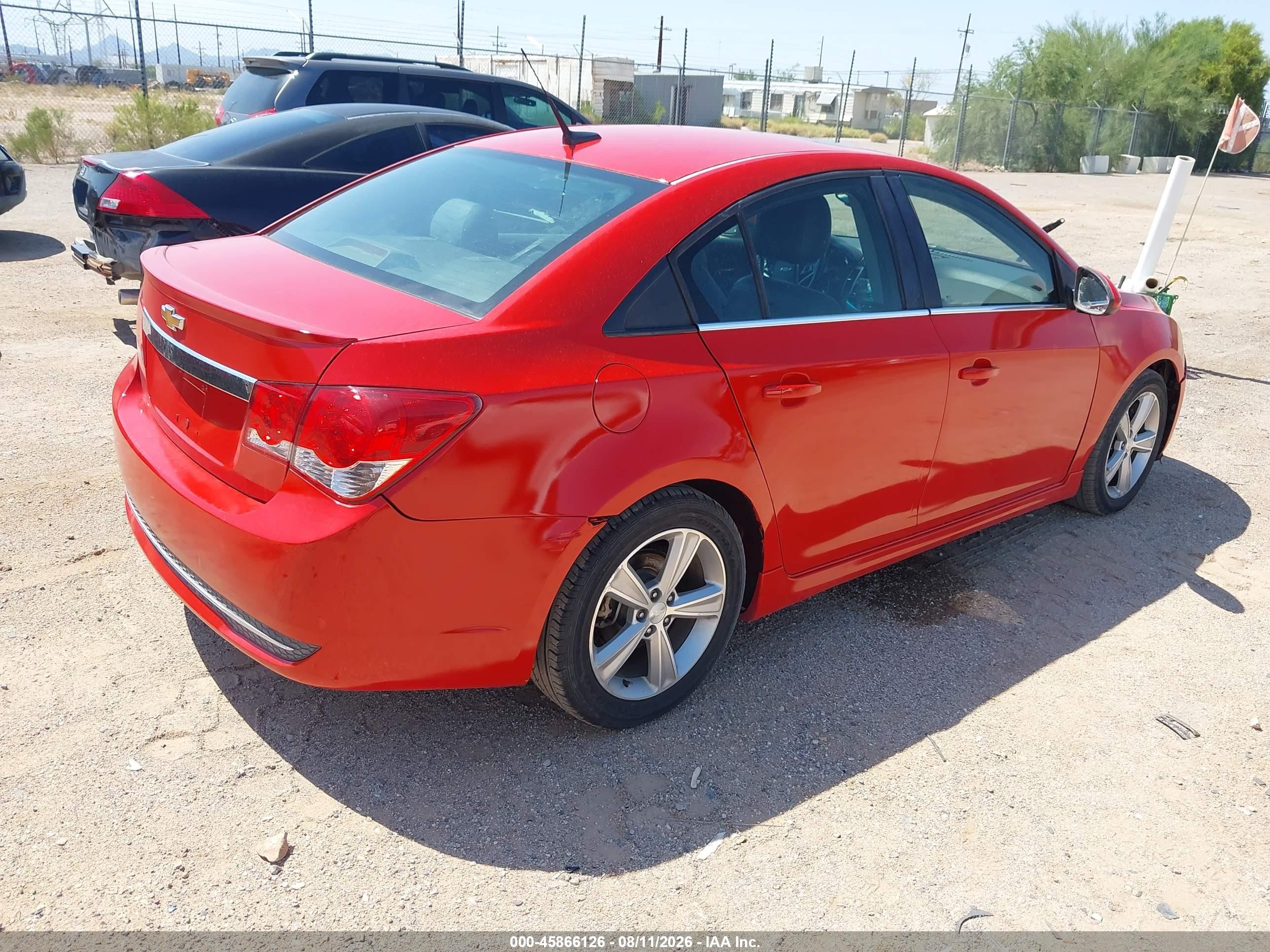 2012 Chevrolet Cruze 2lt Red vin: 1G1PG5SC3C7307472