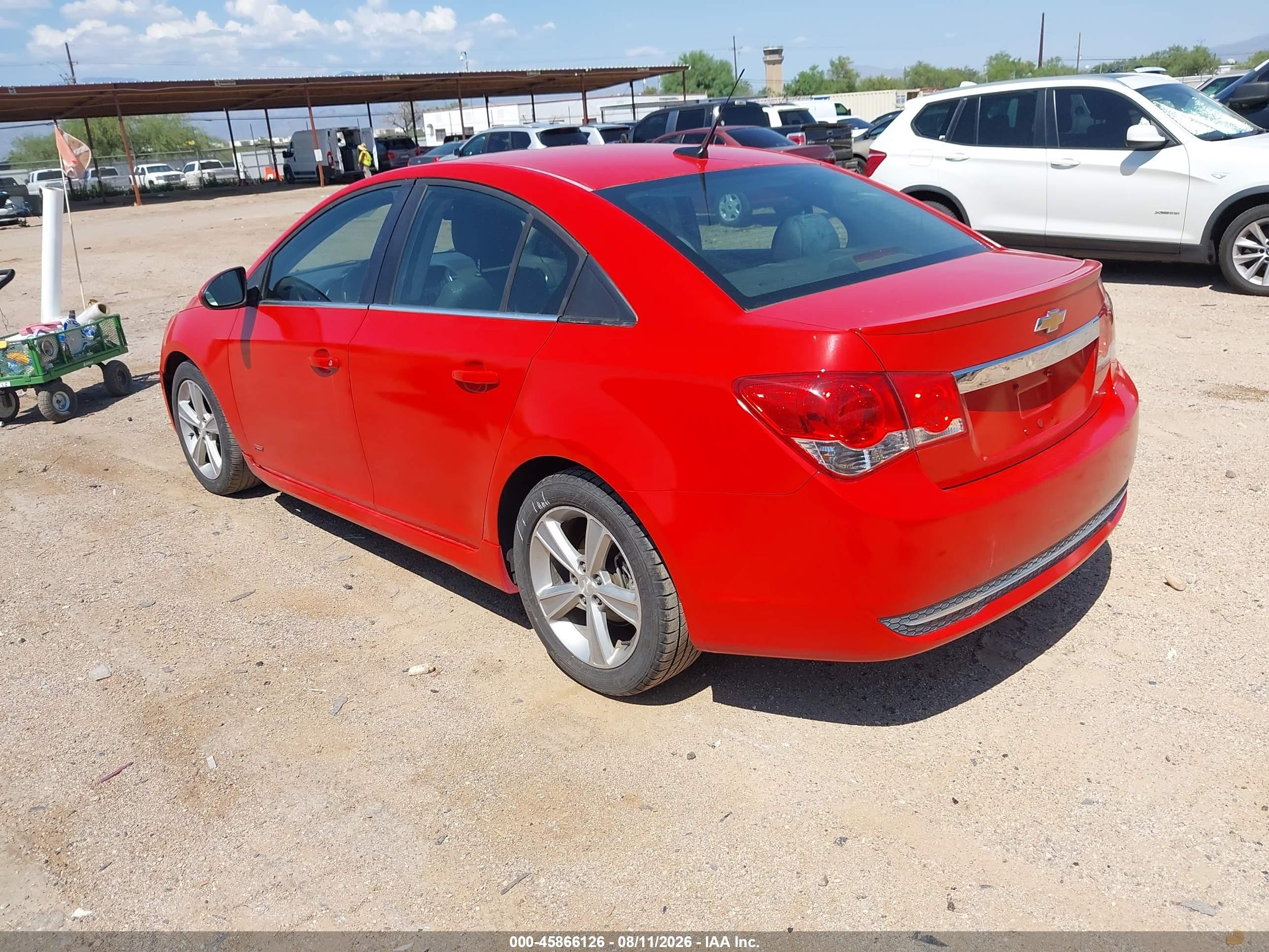 2012 Chevrolet Cruze 2lt Red vin: 1G1PG5SC3C7307472