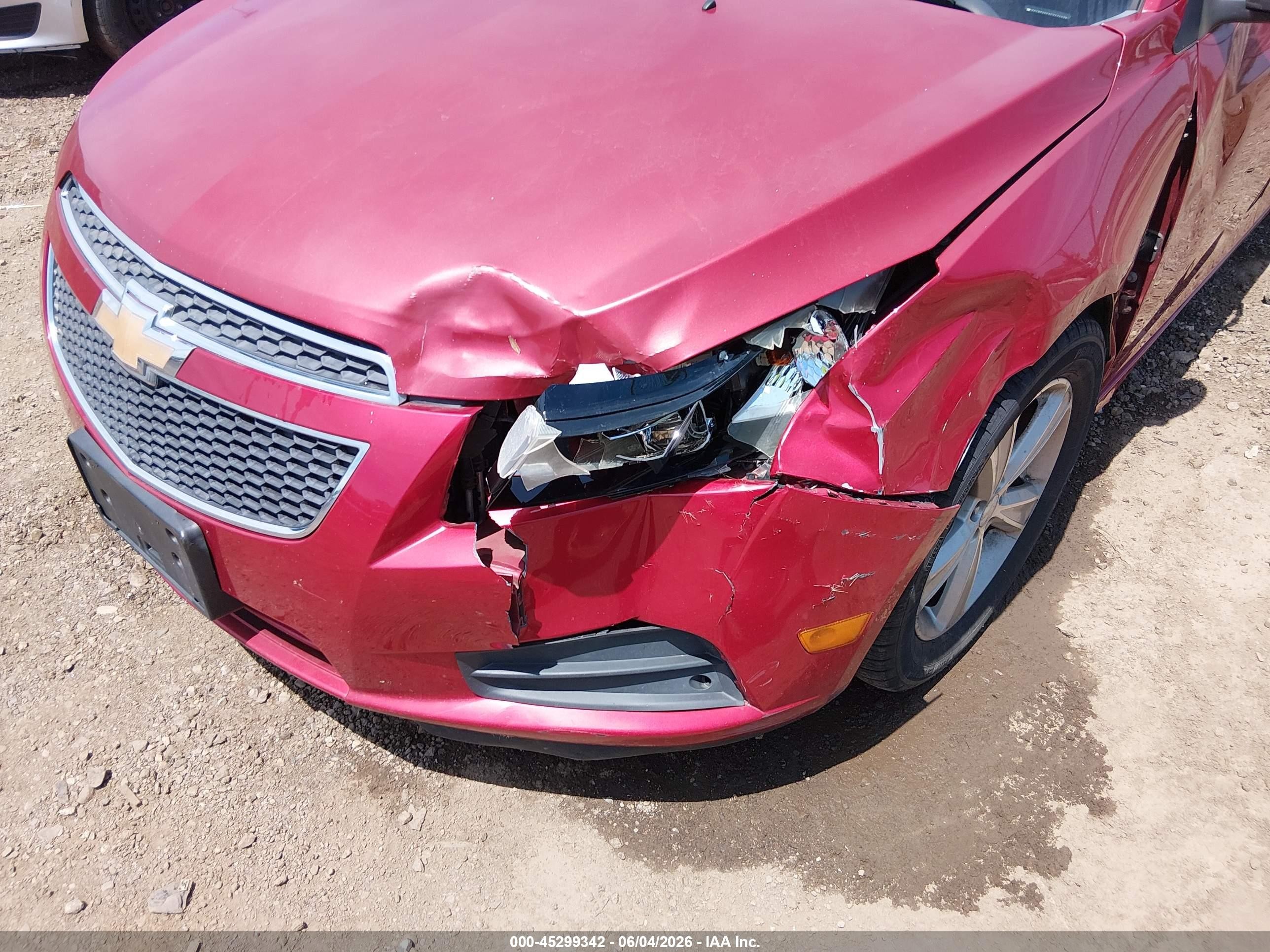 2012 Chevrolet Cruze 2lt Red vin: 1G1PG5SC4C7111279