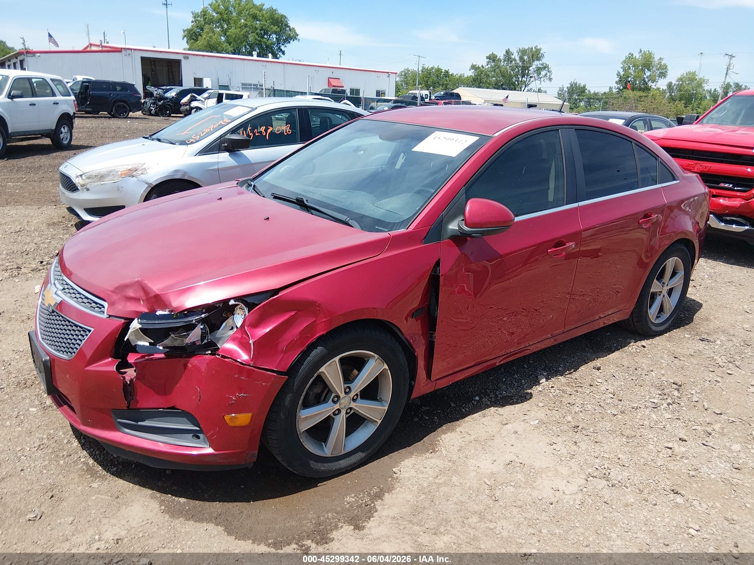 2012 Chevrolet Cruze 2lt Red vin: 1G1PG5SC4C7111279
