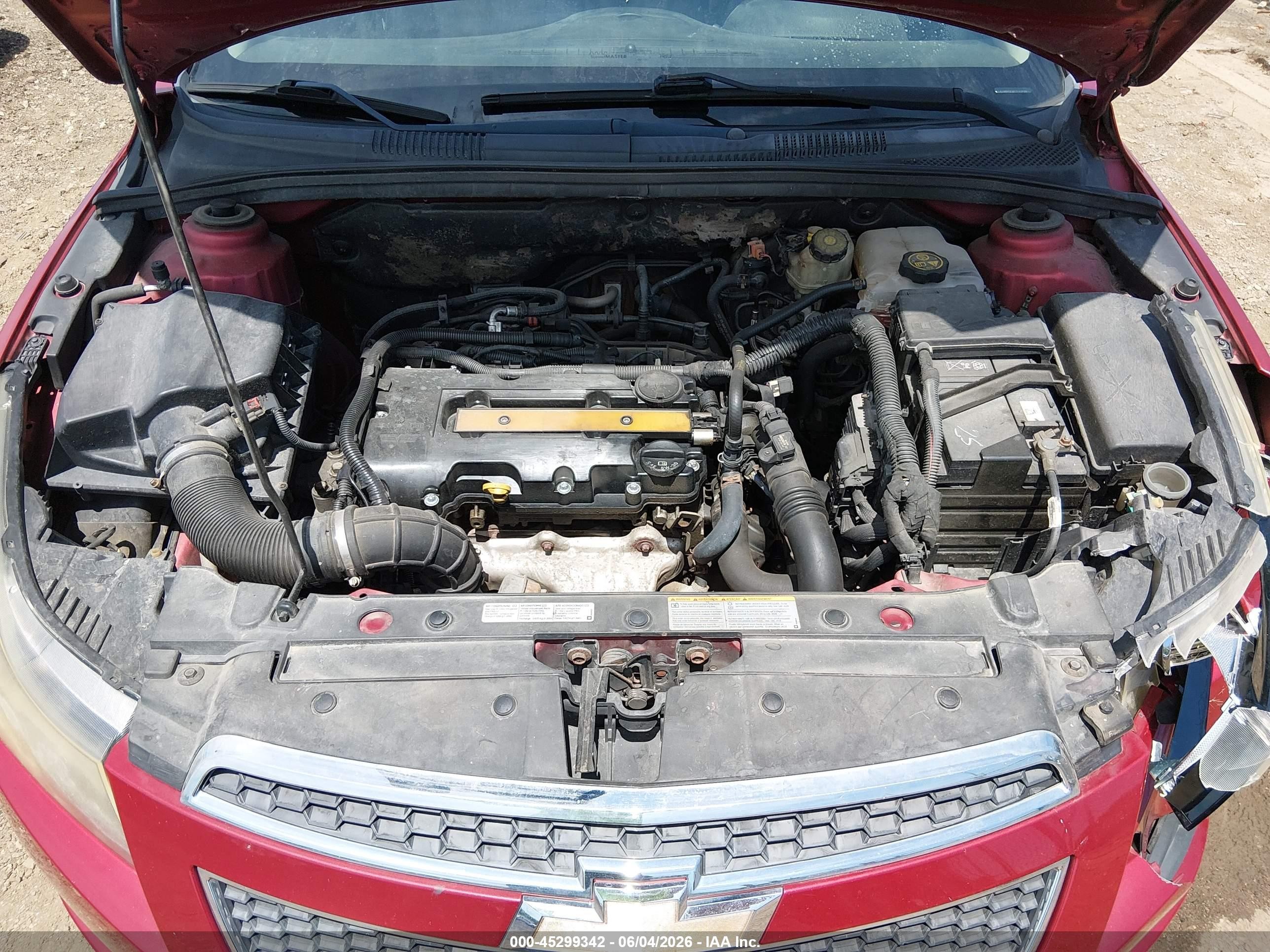 2012 Chevrolet Cruze 2lt Red vin: 1G1PG5SC4C7111279