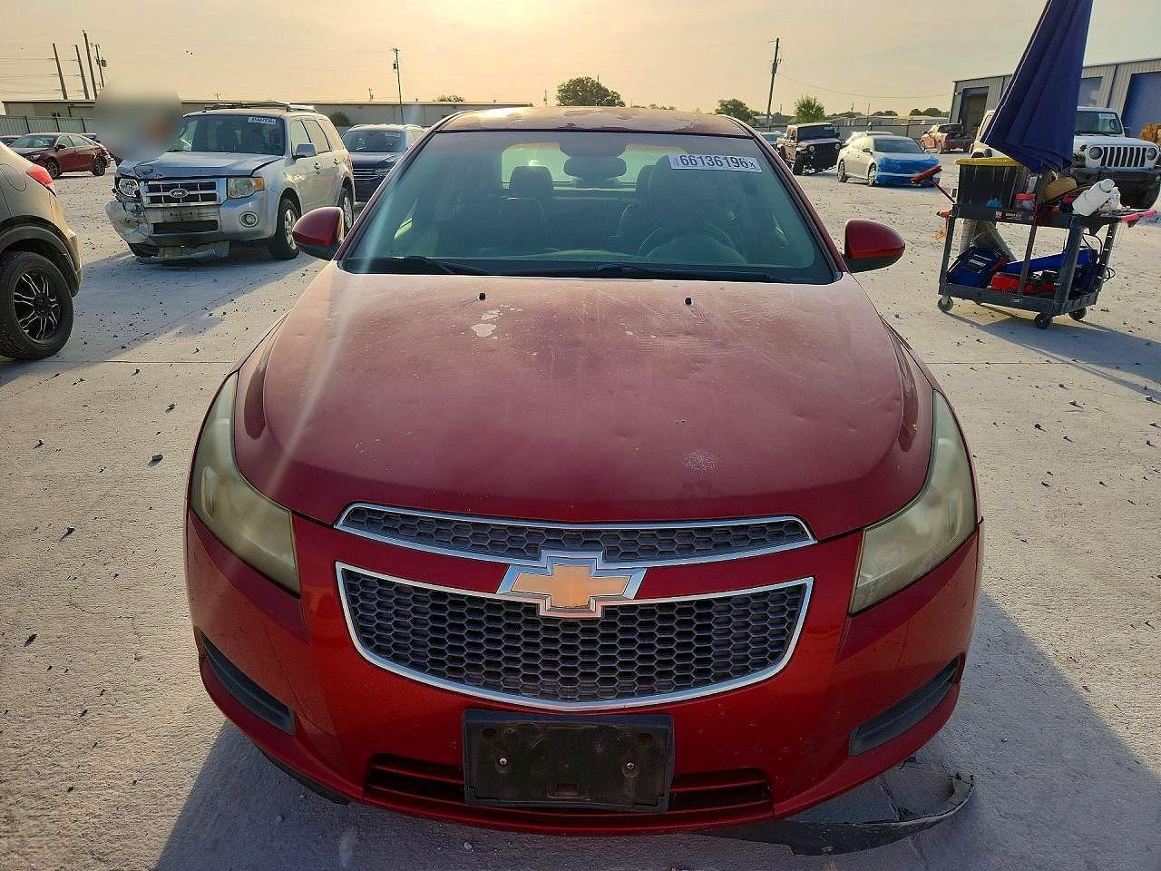 2012 Chevrolet Cruze Lt Red vin: 1G1PG5SC5C7184595