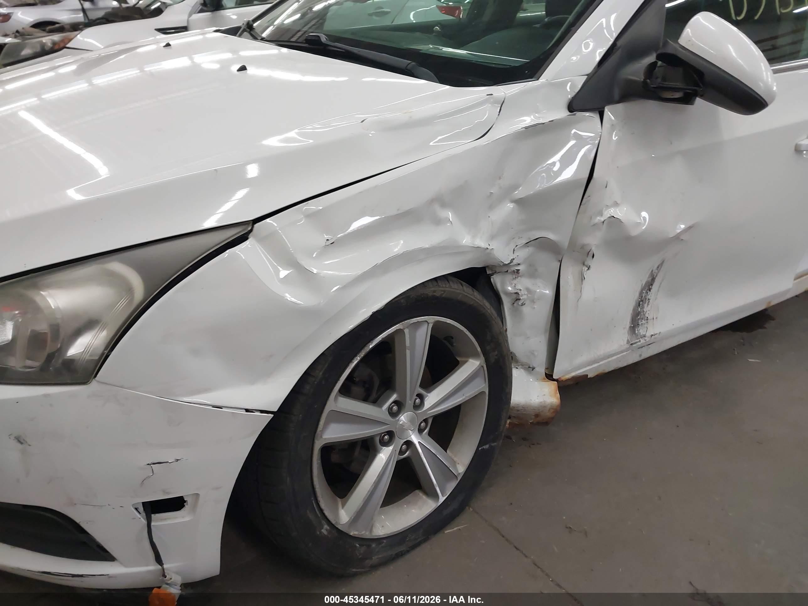 2012 Chevrolet Cruze 2lt White vin: 1G1PG5SC6C7243816