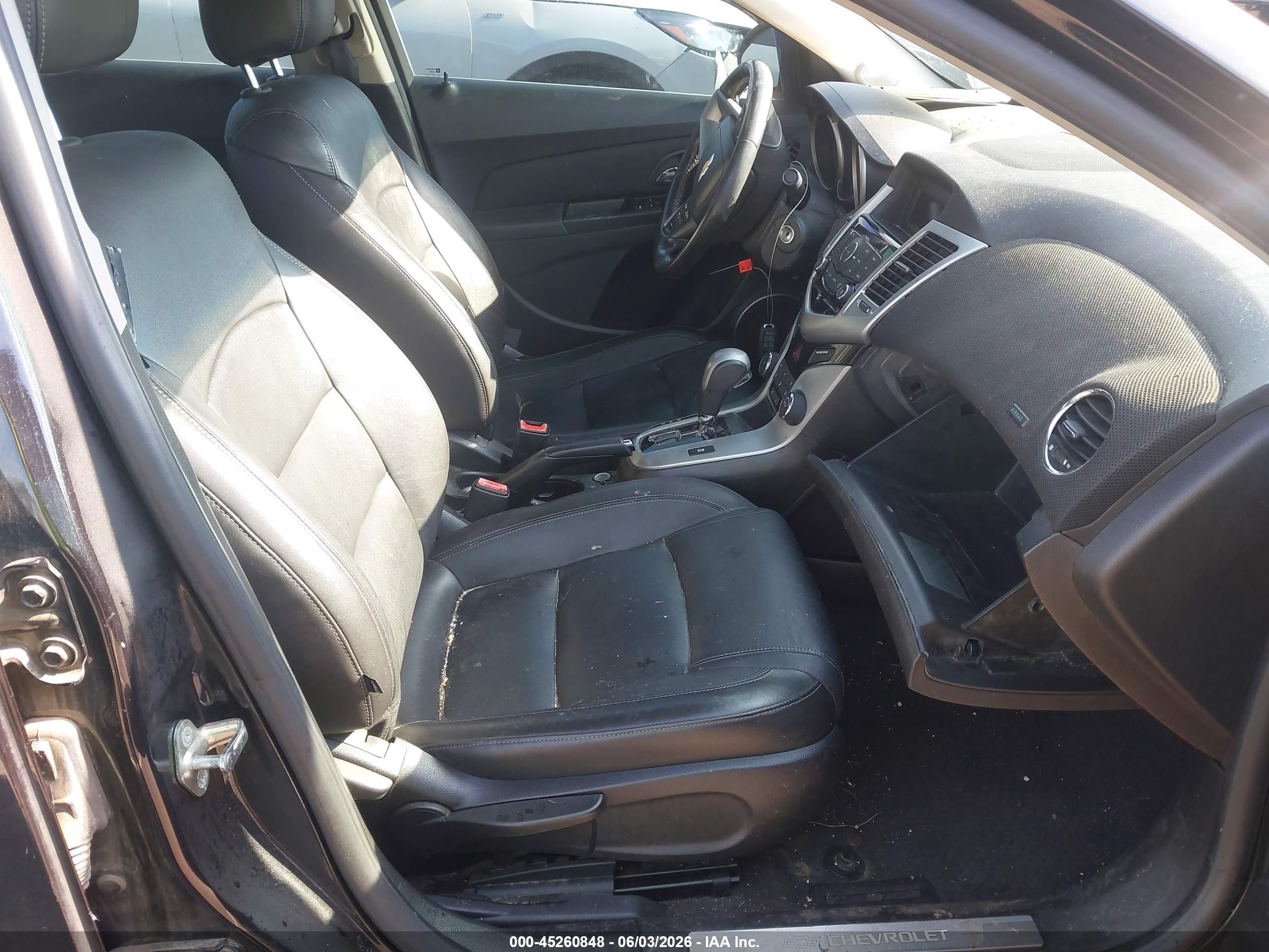 2012 Chevrolet Cruze 2lt Black vin: 1G1PG5SC6C7273205