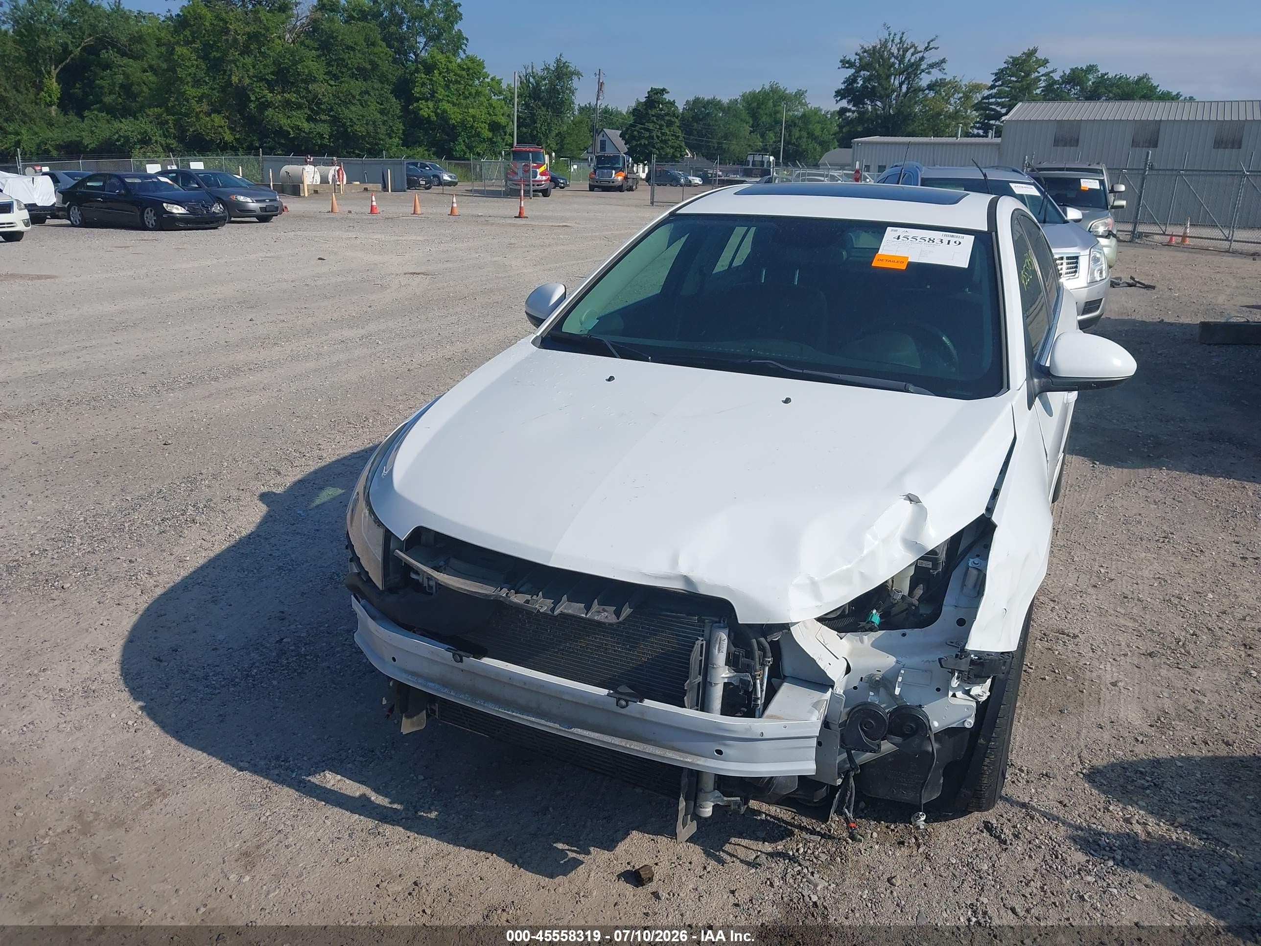 2012 Chevrolet Cruze 2lt White vin: 1G1PG5SC6C7355449