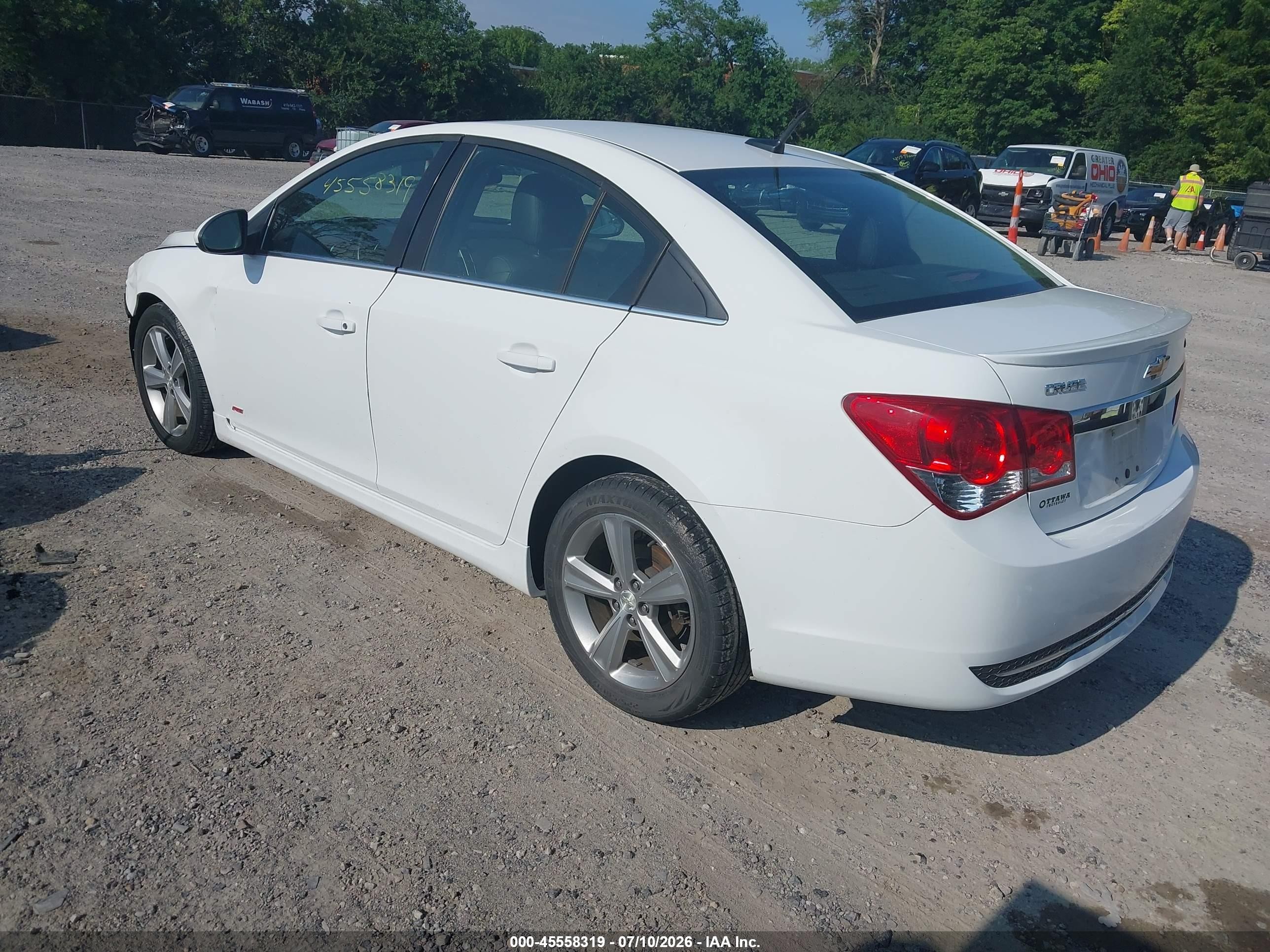 2012 Chevrolet Cruze 2lt White vin: 1G1PG5SC6C7355449