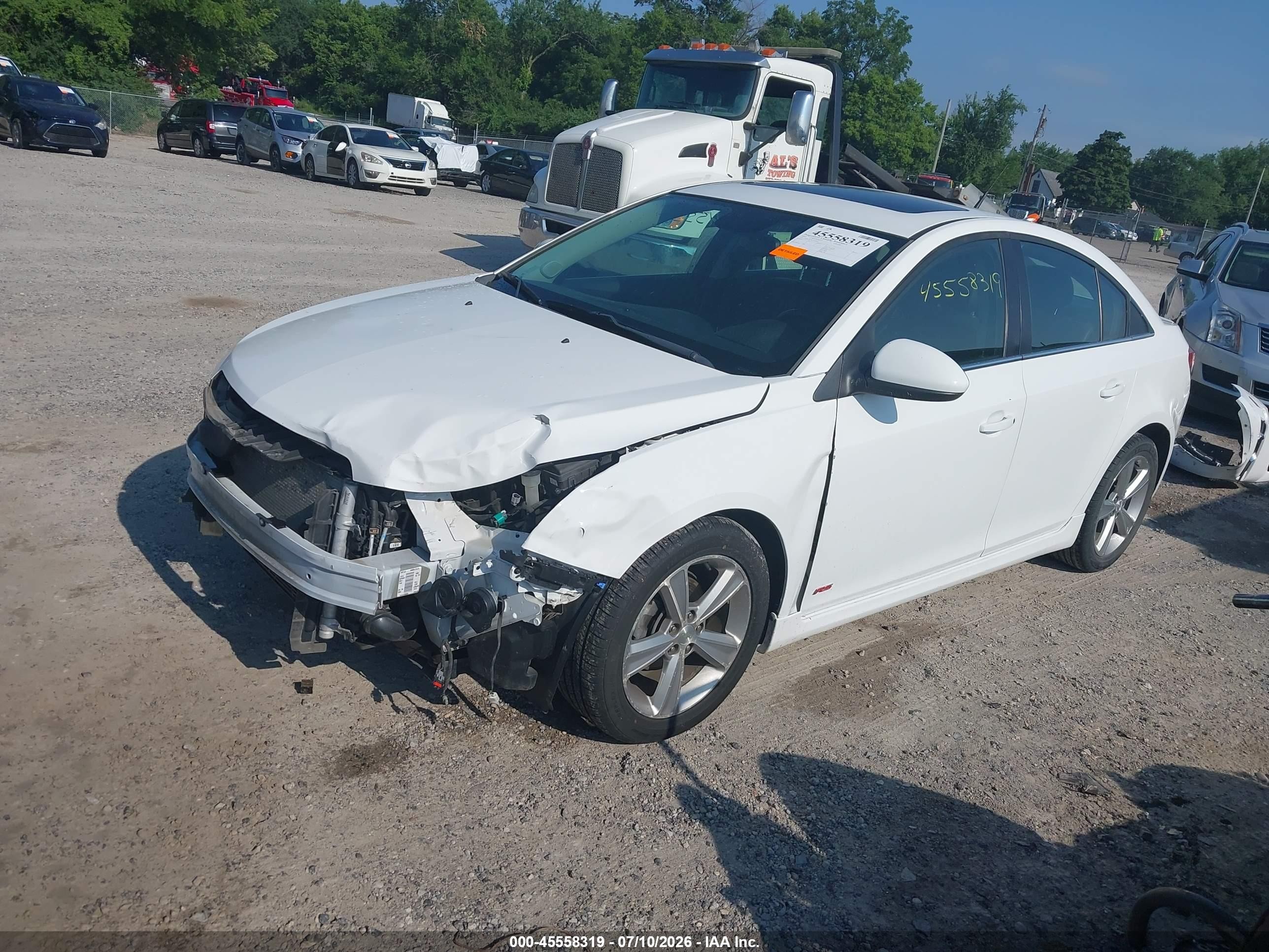 2012 Chevrolet Cruze 2lt White vin: 1G1PG5SC6C7355449