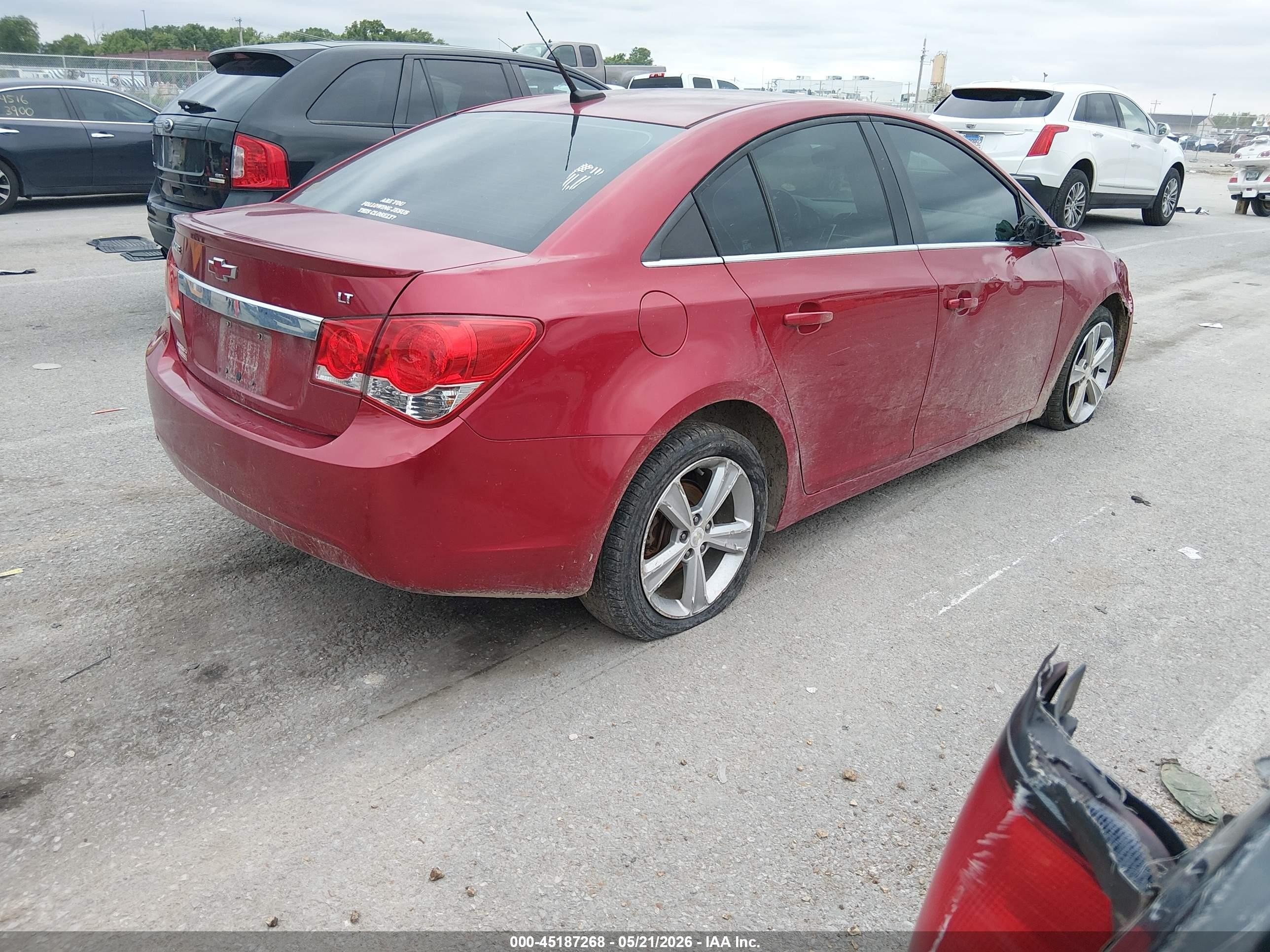 2012 Chevrolet Cruze 2lt Red vin: 1G1PG5SC6C7366919