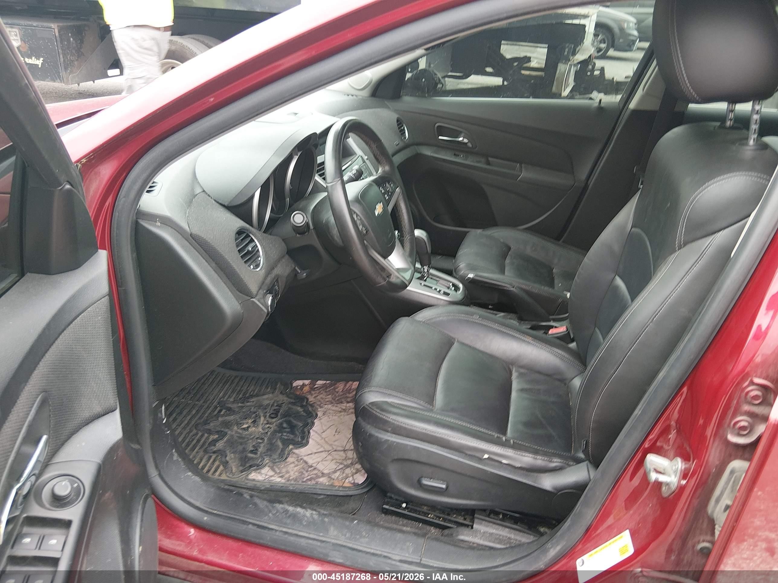 2012 Chevrolet Cruze 2lt Red vin: 1G1PG5SC6C7366919