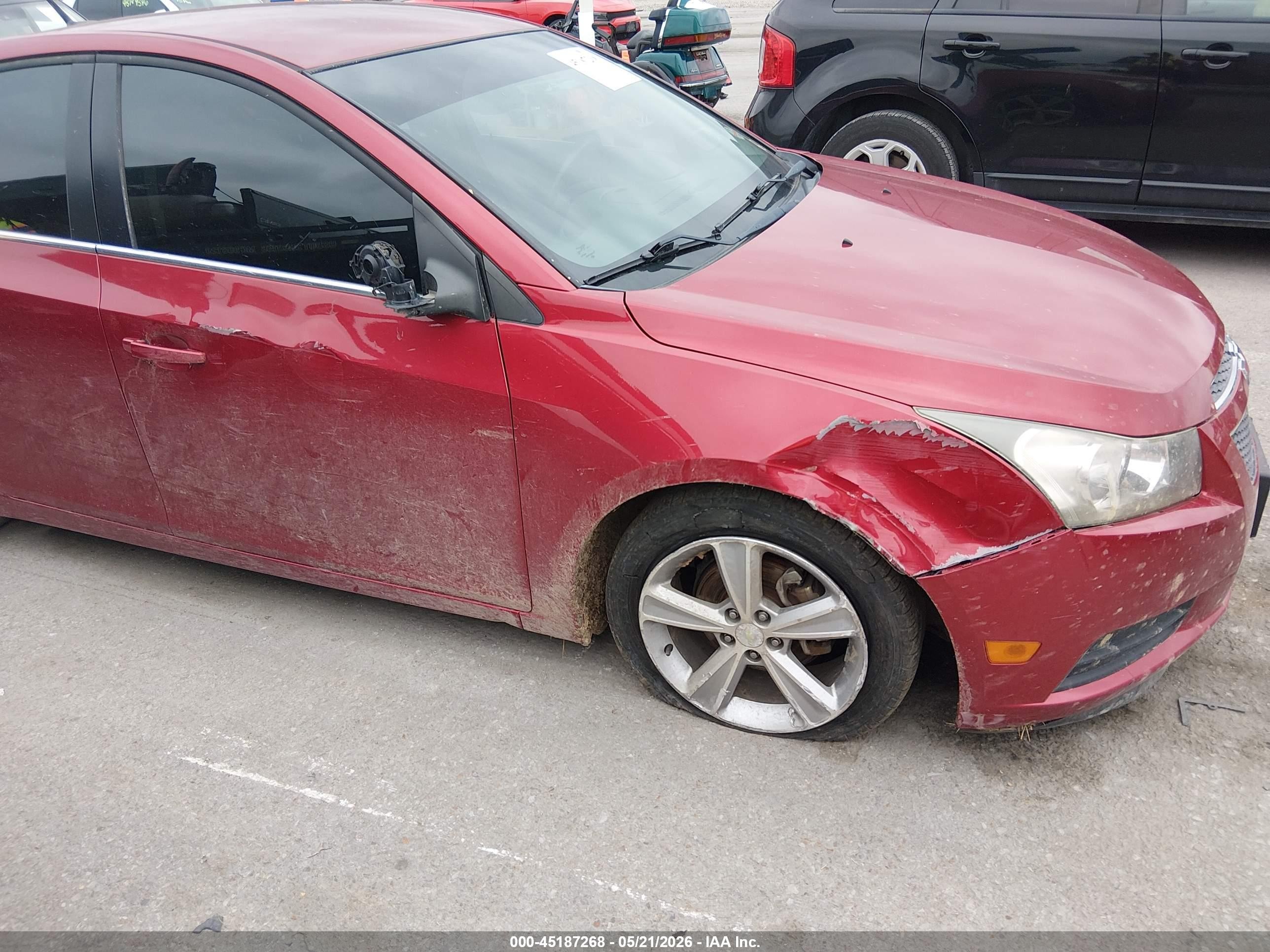 2012 Chevrolet Cruze 2lt Red vin: 1G1PG5SC6C7366919