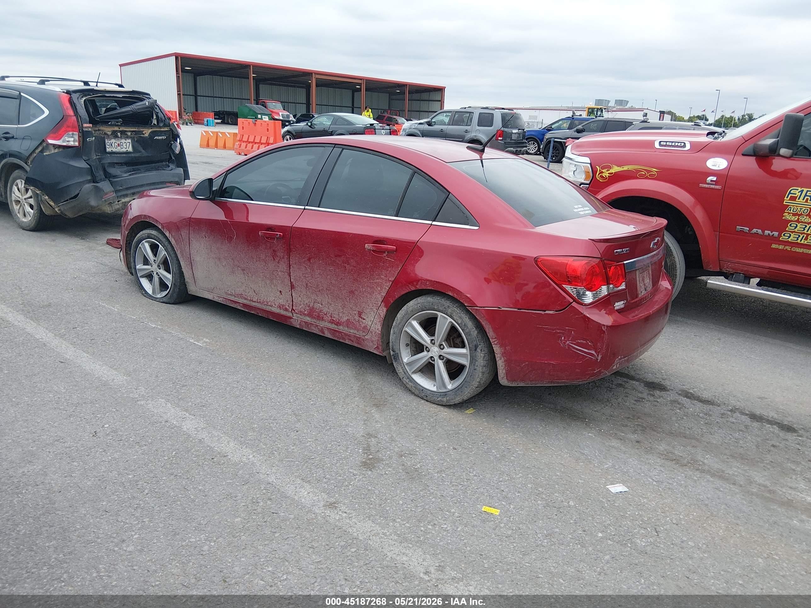 2012 Chevrolet Cruze 2lt Red vin: 1G1PG5SC6C7366919