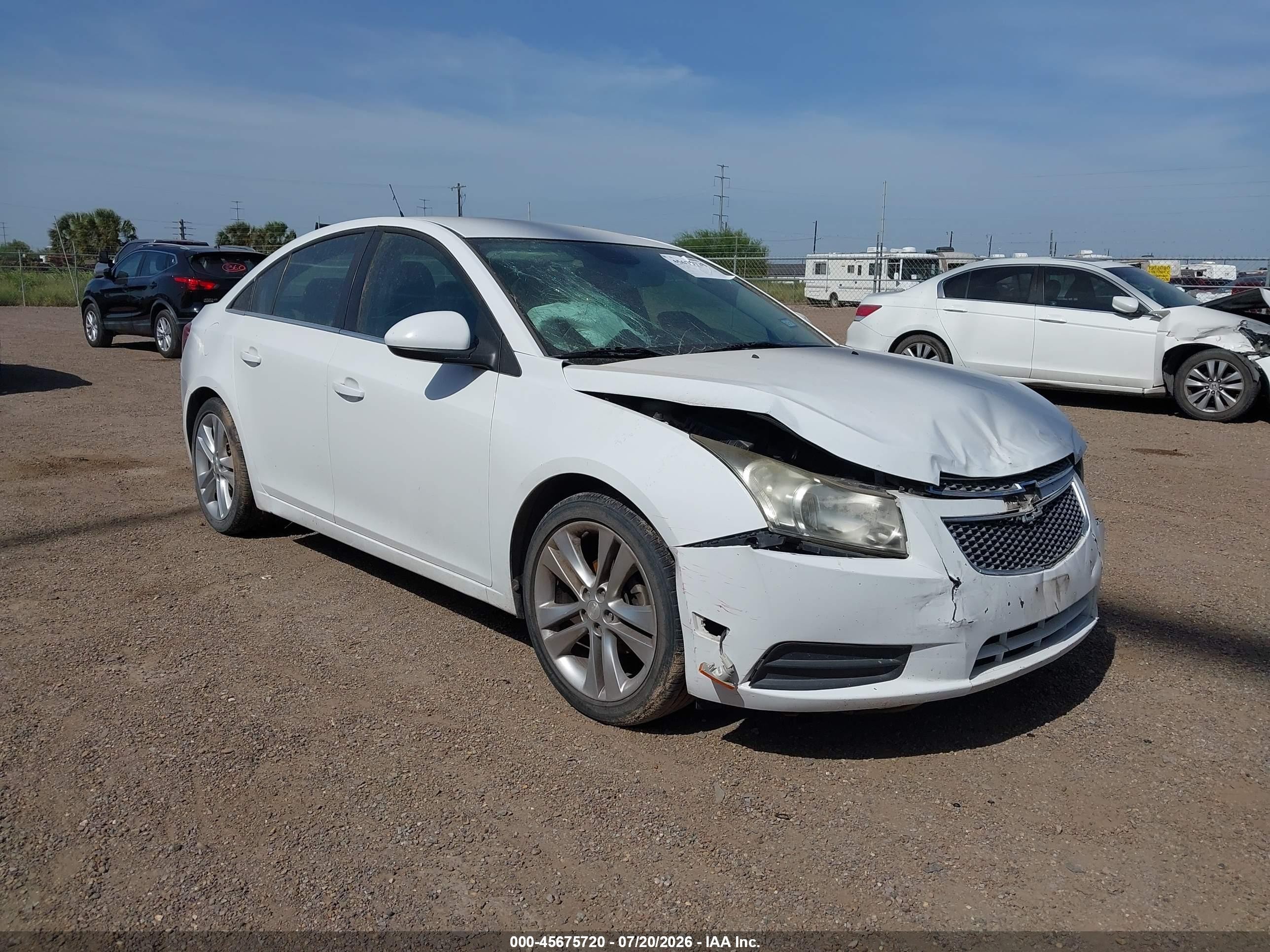 2012 Chevrolet Cruze 2lt White vin: 1G1PG5SC6C7384238