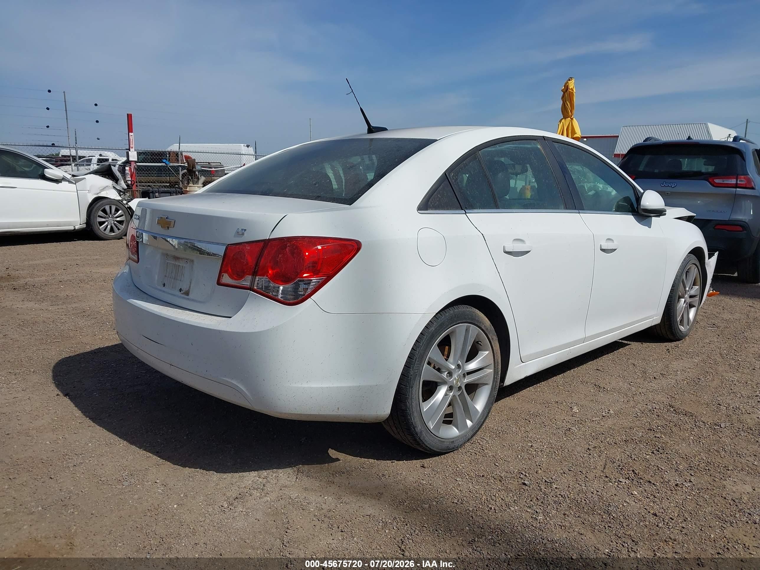 2012 Chevrolet Cruze 2lt White vin: 1G1PG5SC6C7384238
