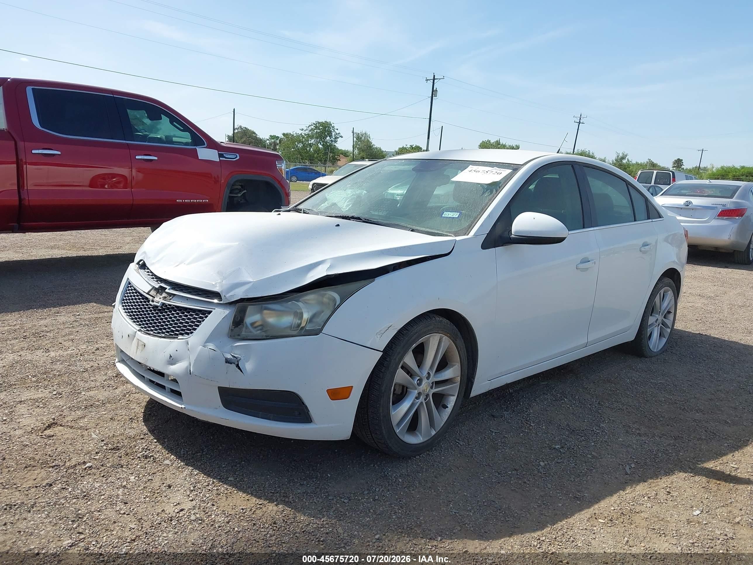 2012 Chevrolet Cruze 2lt White vin: 1G1PG5SC6C7384238