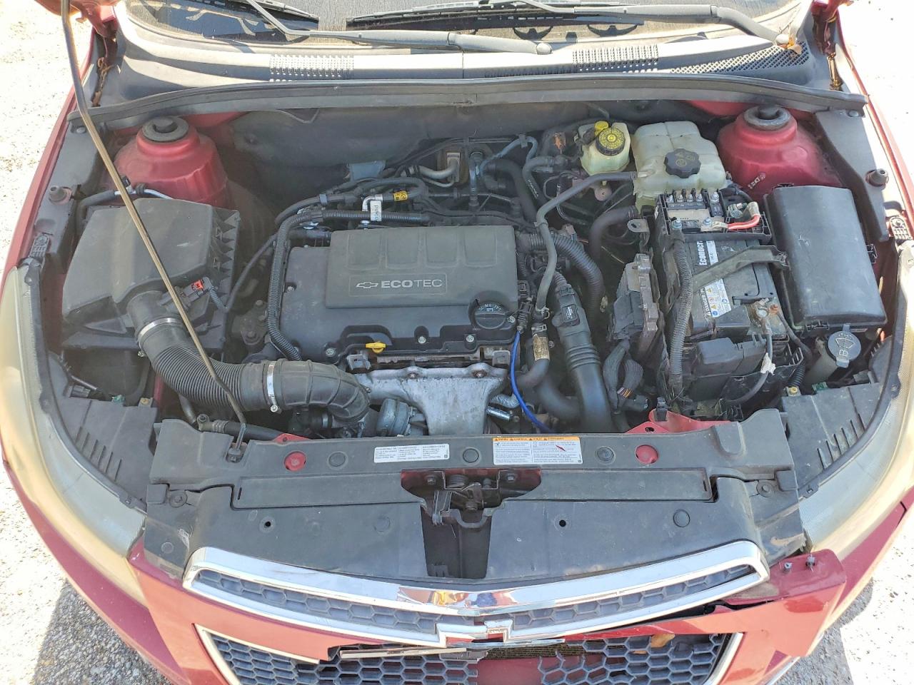 2012 Chevrolet Cruze Lt Burgundy vin: 1G1PG5SC7C7127007