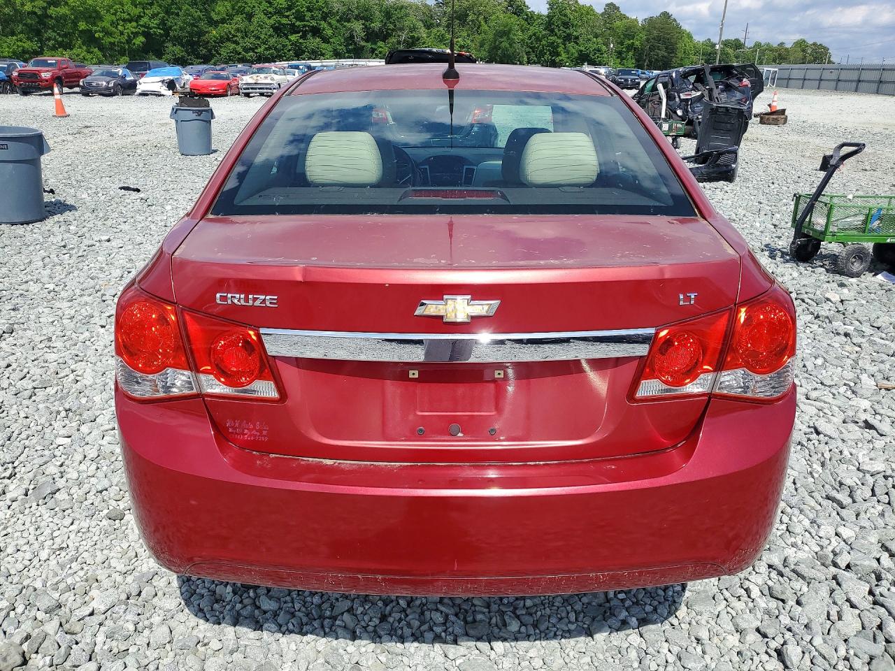 2012 Chevrolet Cruze Lt Red vin: 1G1PG5SC7C7183688