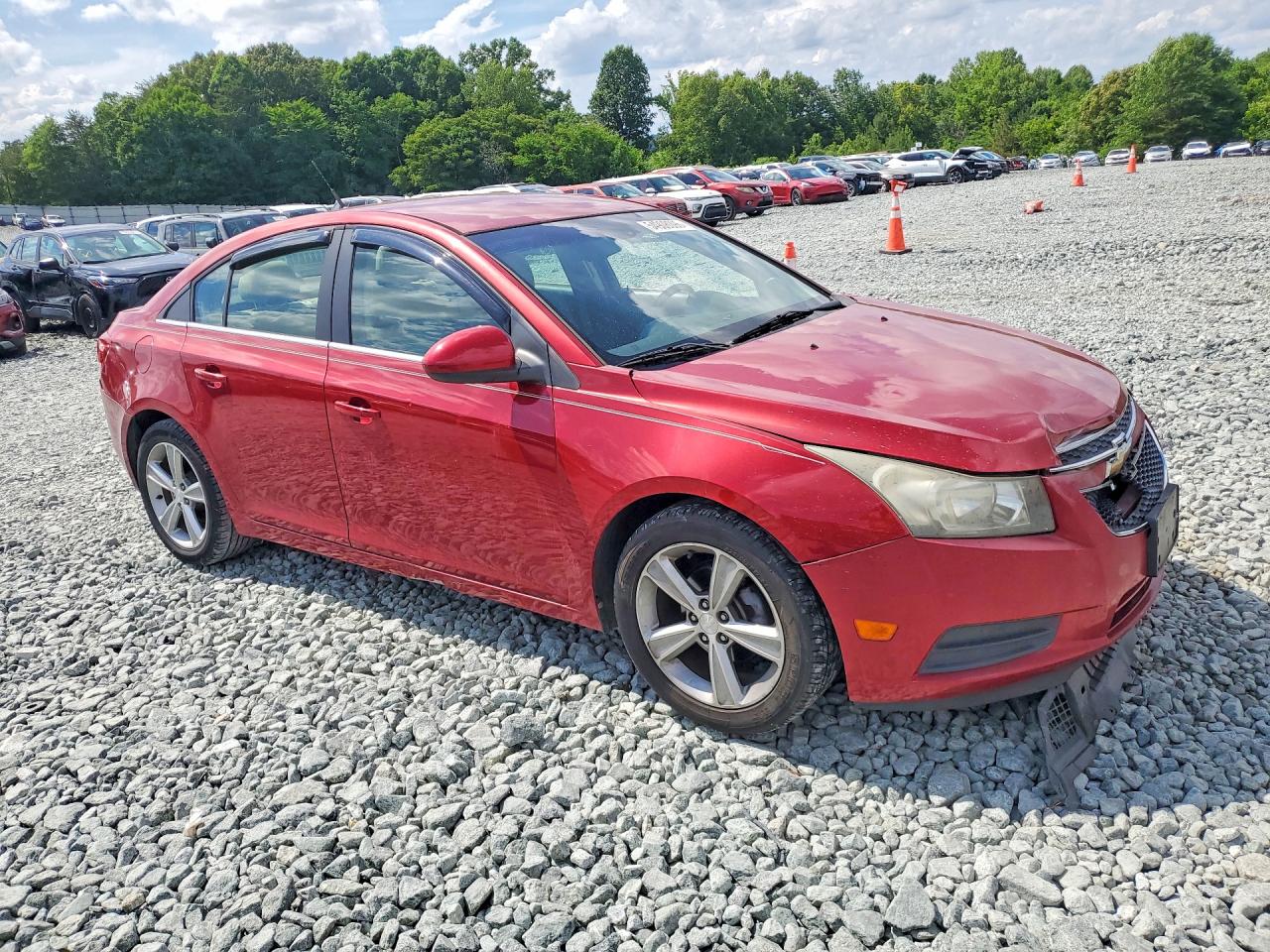 2012 Chevrolet Cruze Lt Red vin: 1G1PG5SC7C7183688