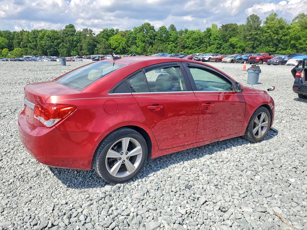 2012 Chevrolet Cruze Lt Red vin: 1G1PG5SC7C7183688