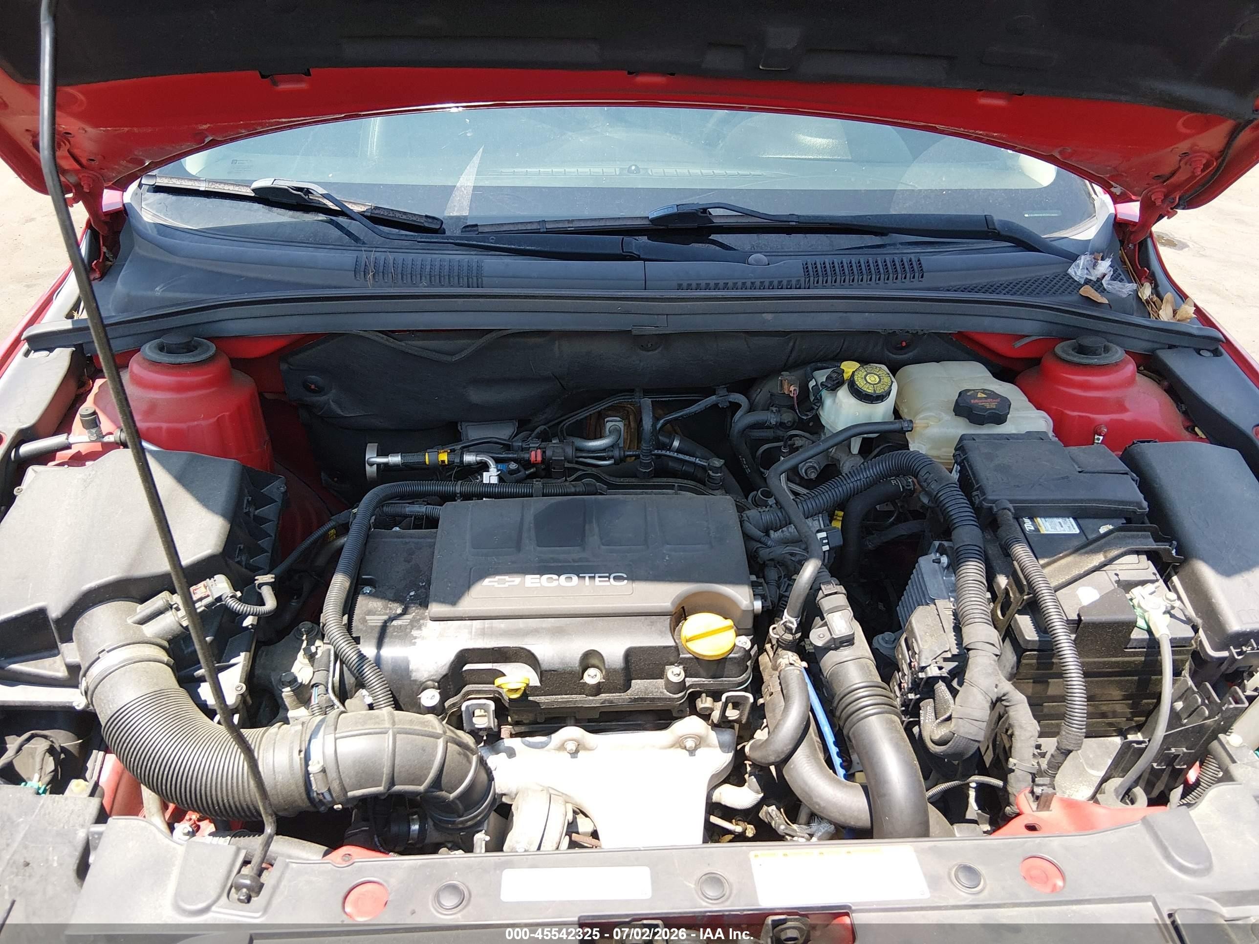 2012 Chevrolet Cruze 2lt Red vin: 1G1PG5SC7C7214809