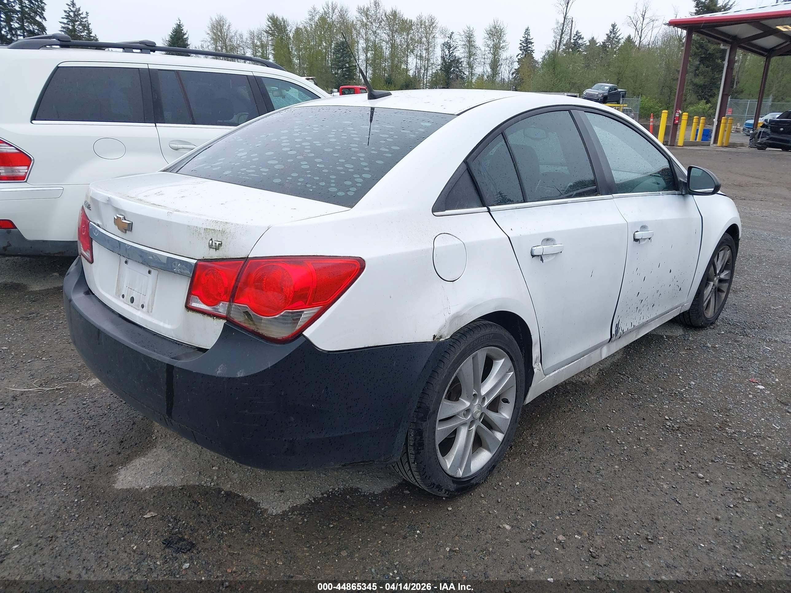 2012 Chevrolet Cruze 2lt White vin: 1G1PG5SC8C7106635