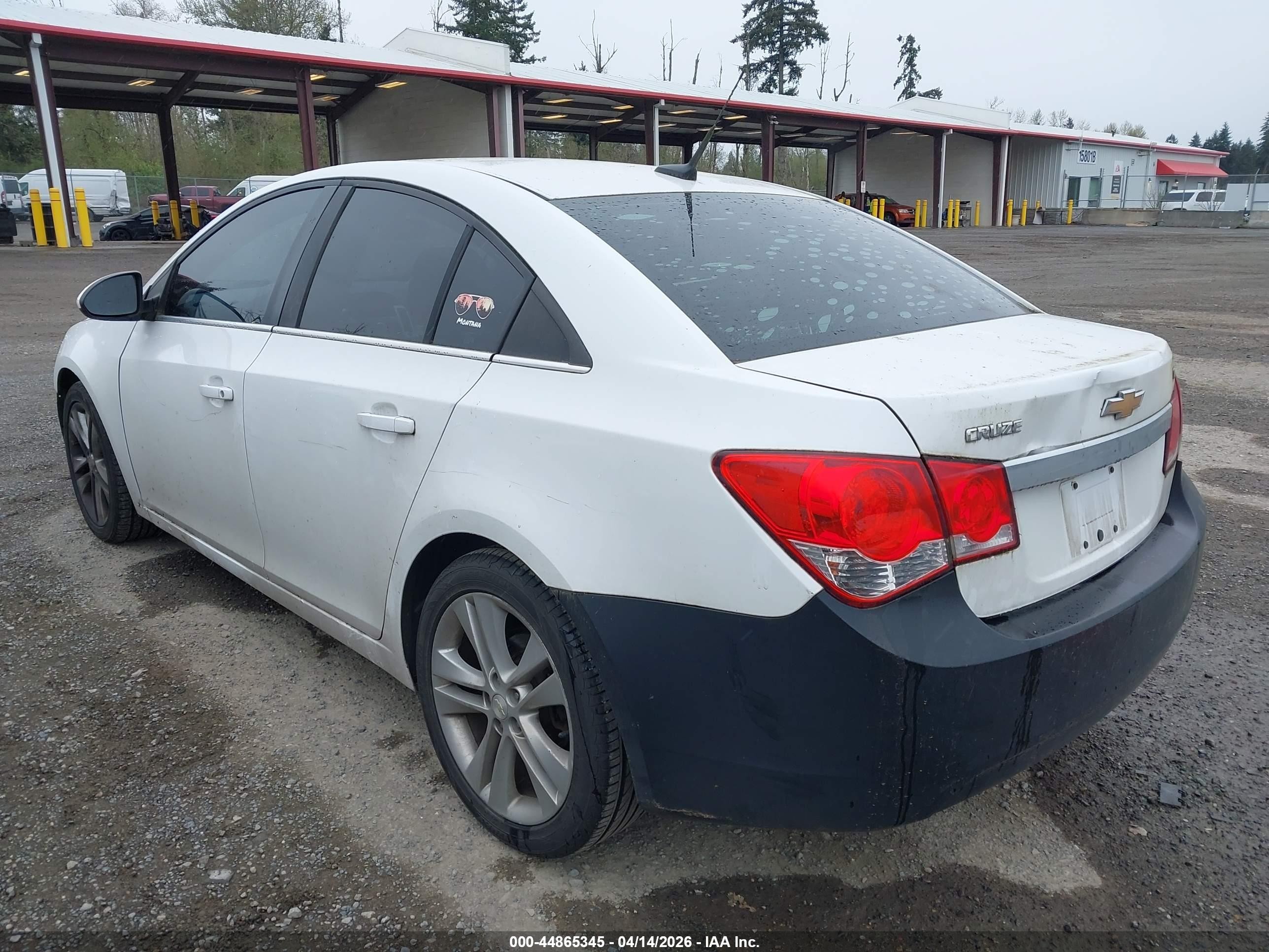 2012 Chevrolet Cruze 2lt White vin: 1G1PG5SC8C7106635