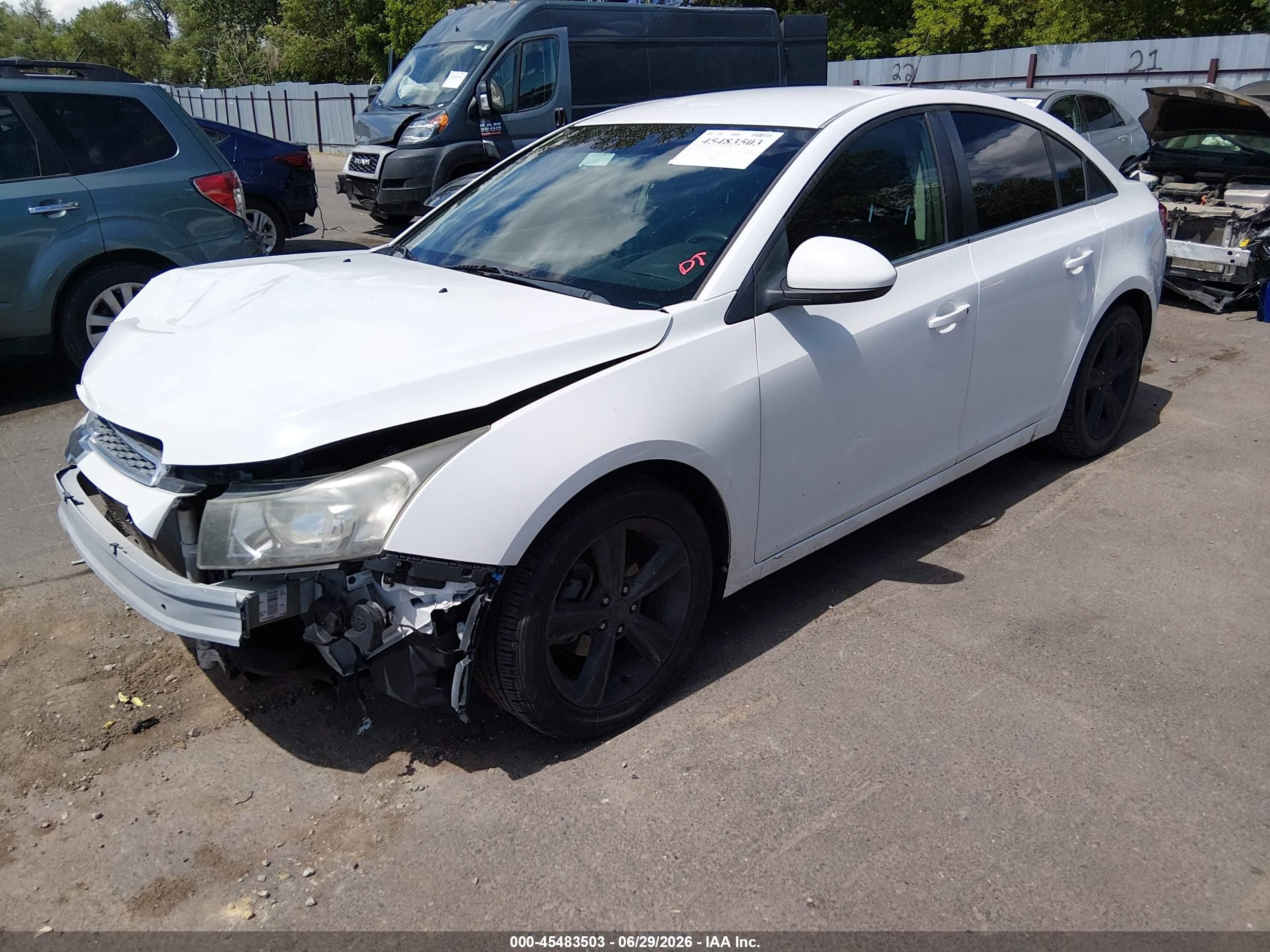 2012 Chevrolet Cruze 2lt White vin: 1G1PG5SC9C7121306