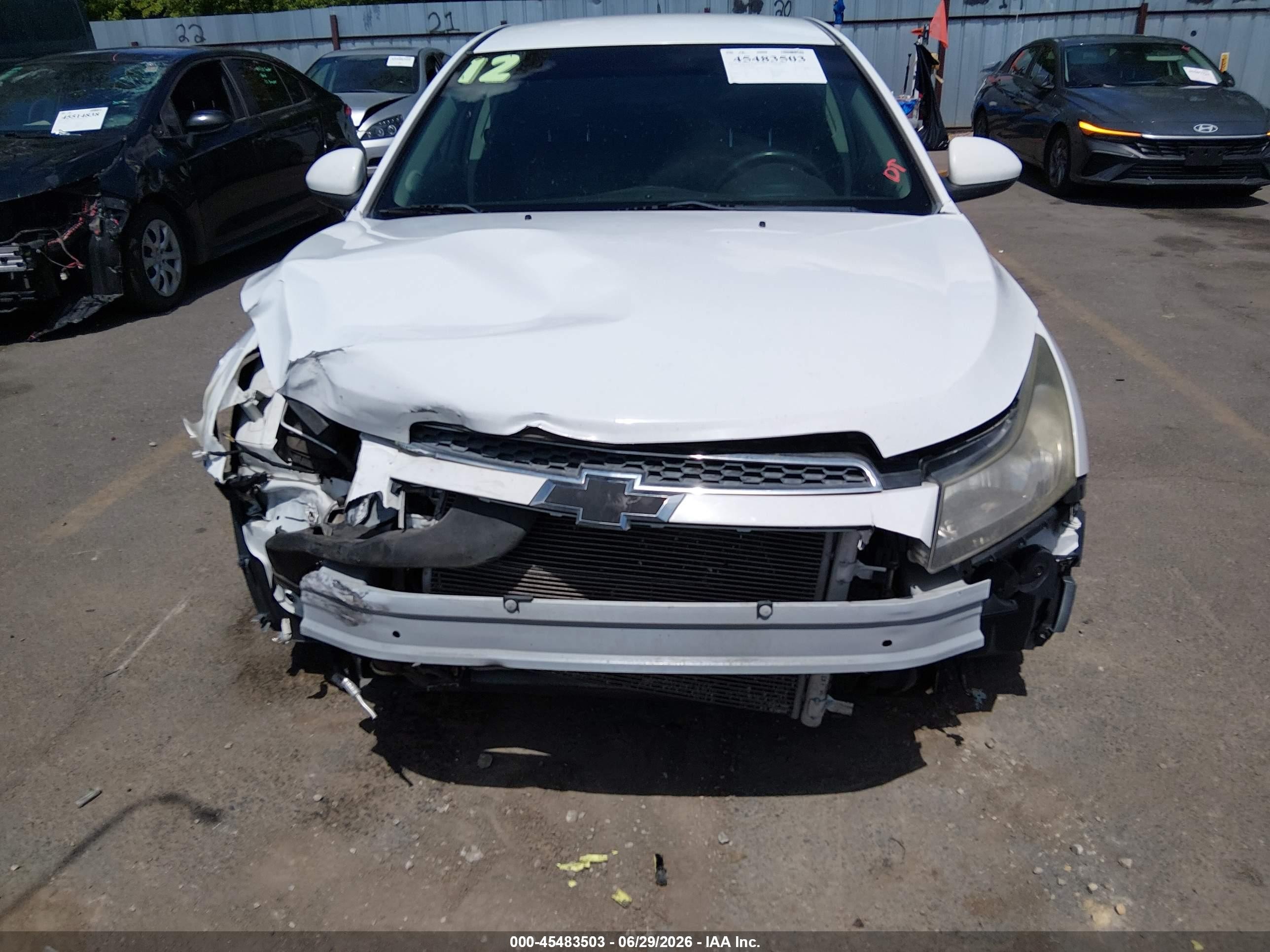 2012 Chevrolet Cruze 2lt White vin: 1G1PG5SC9C7121306