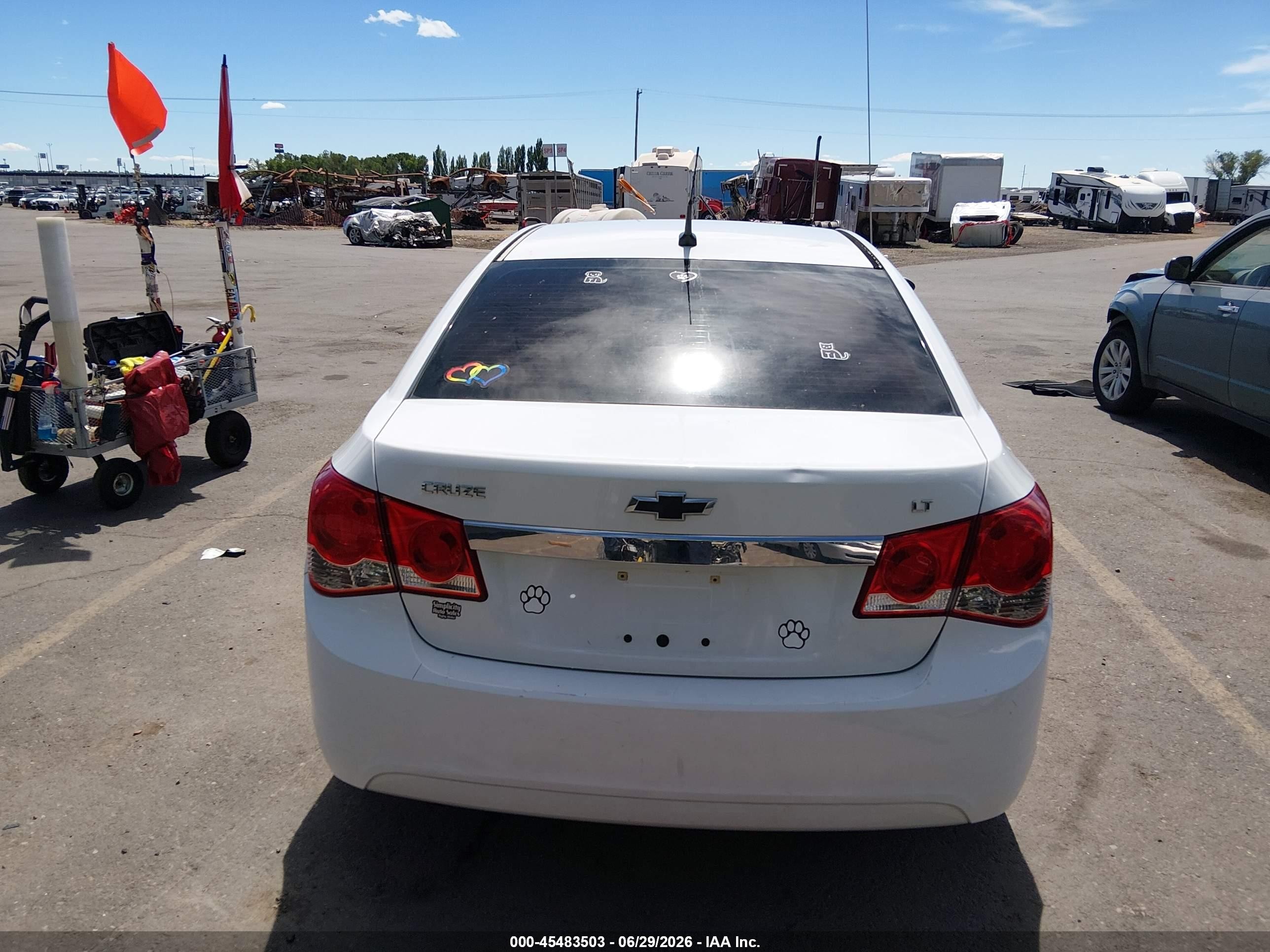 2012 Chevrolet Cruze 2lt White vin: 1G1PG5SC9C7121306