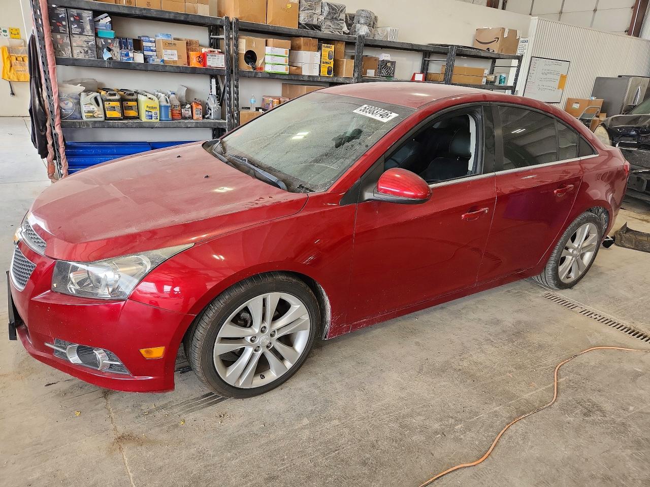 2012 Chevrolet Cruze Lt Burgundy vin: 1G1PG5SC9C7304253