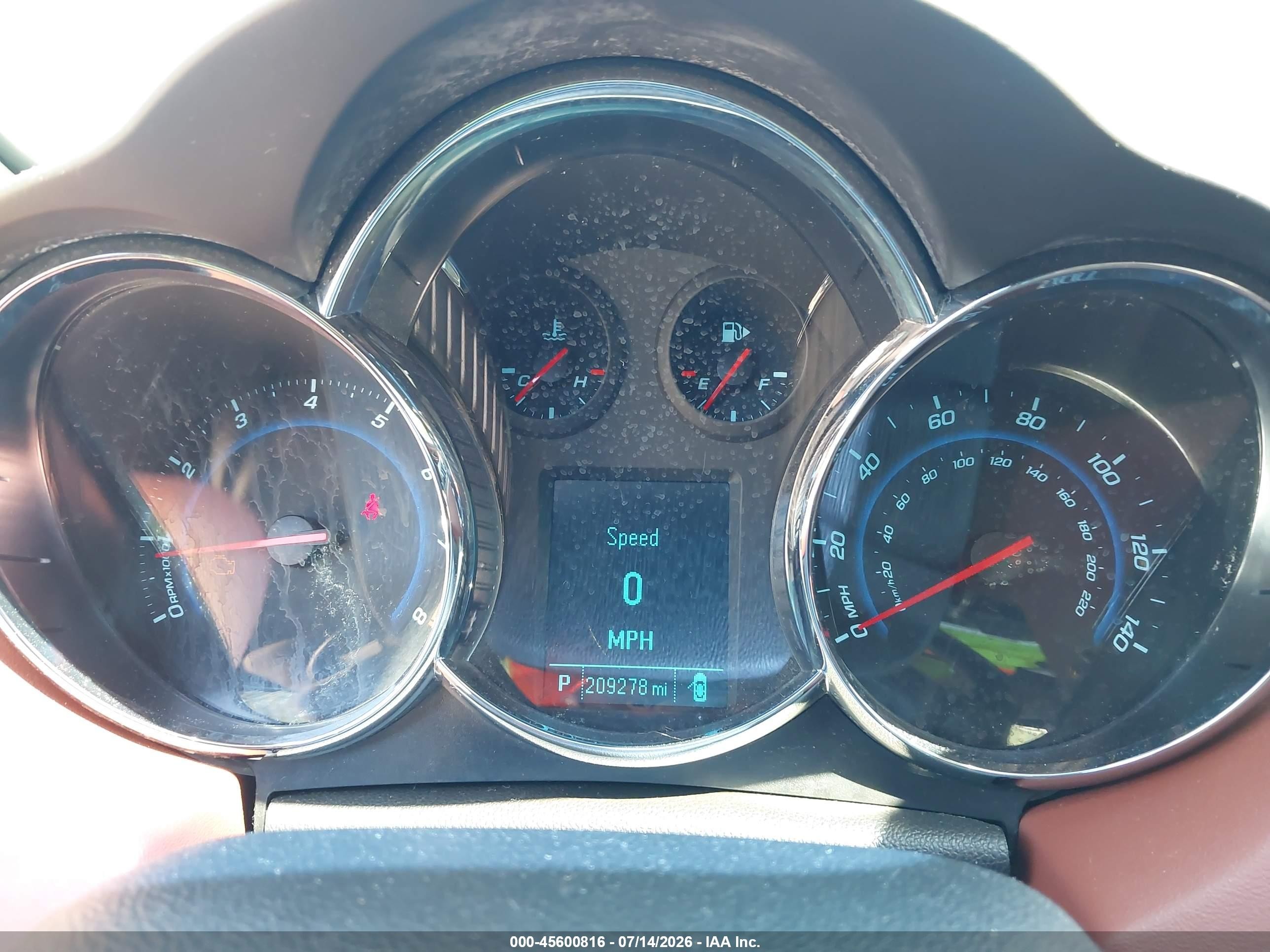 2012 Chevrolet Cruze 2lt Черный vin: 1G1PG5SCXC7164942