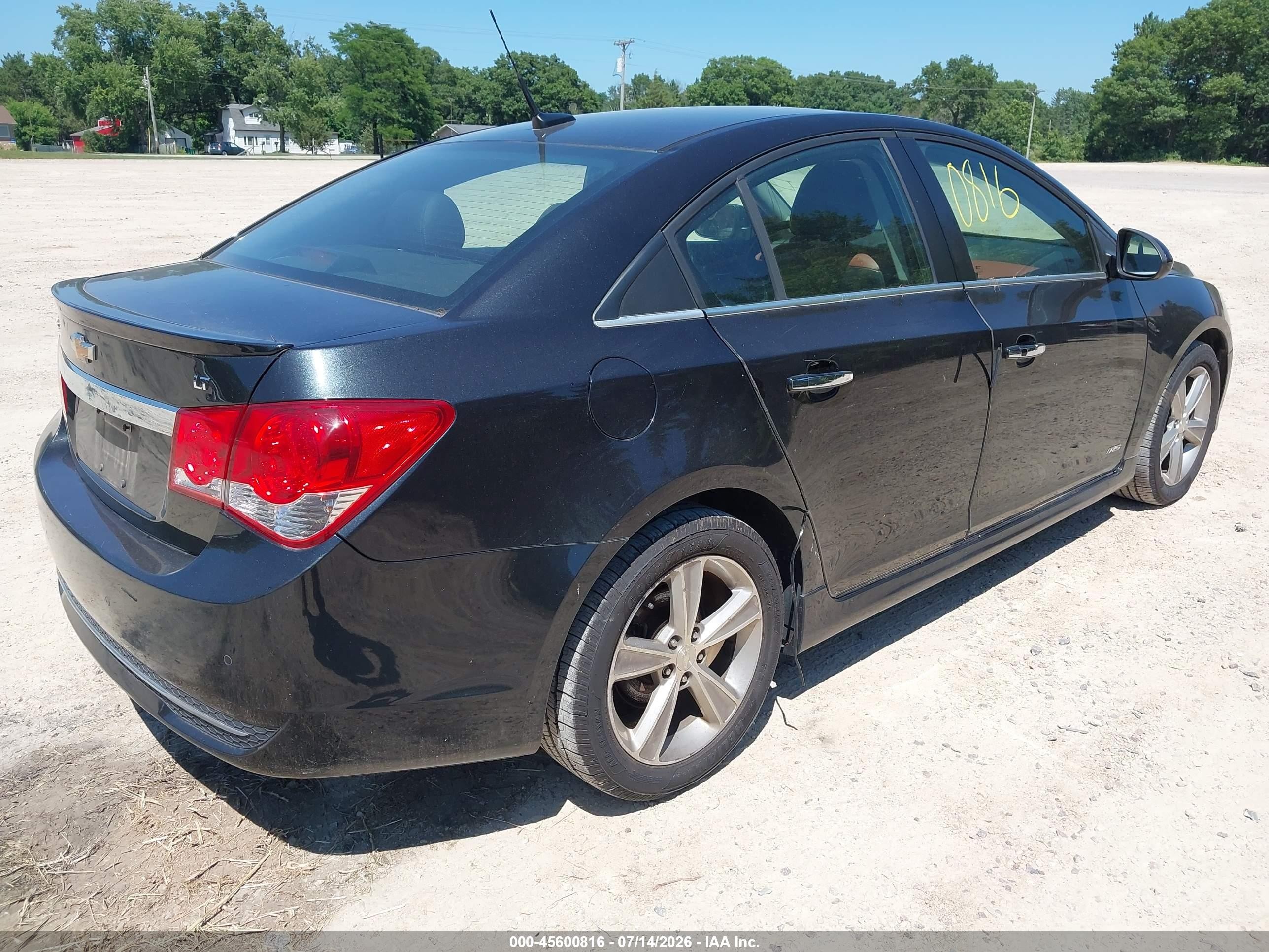 2012 Chevrolet Cruze 2lt Черный vin: 1G1PG5SCXC7164942