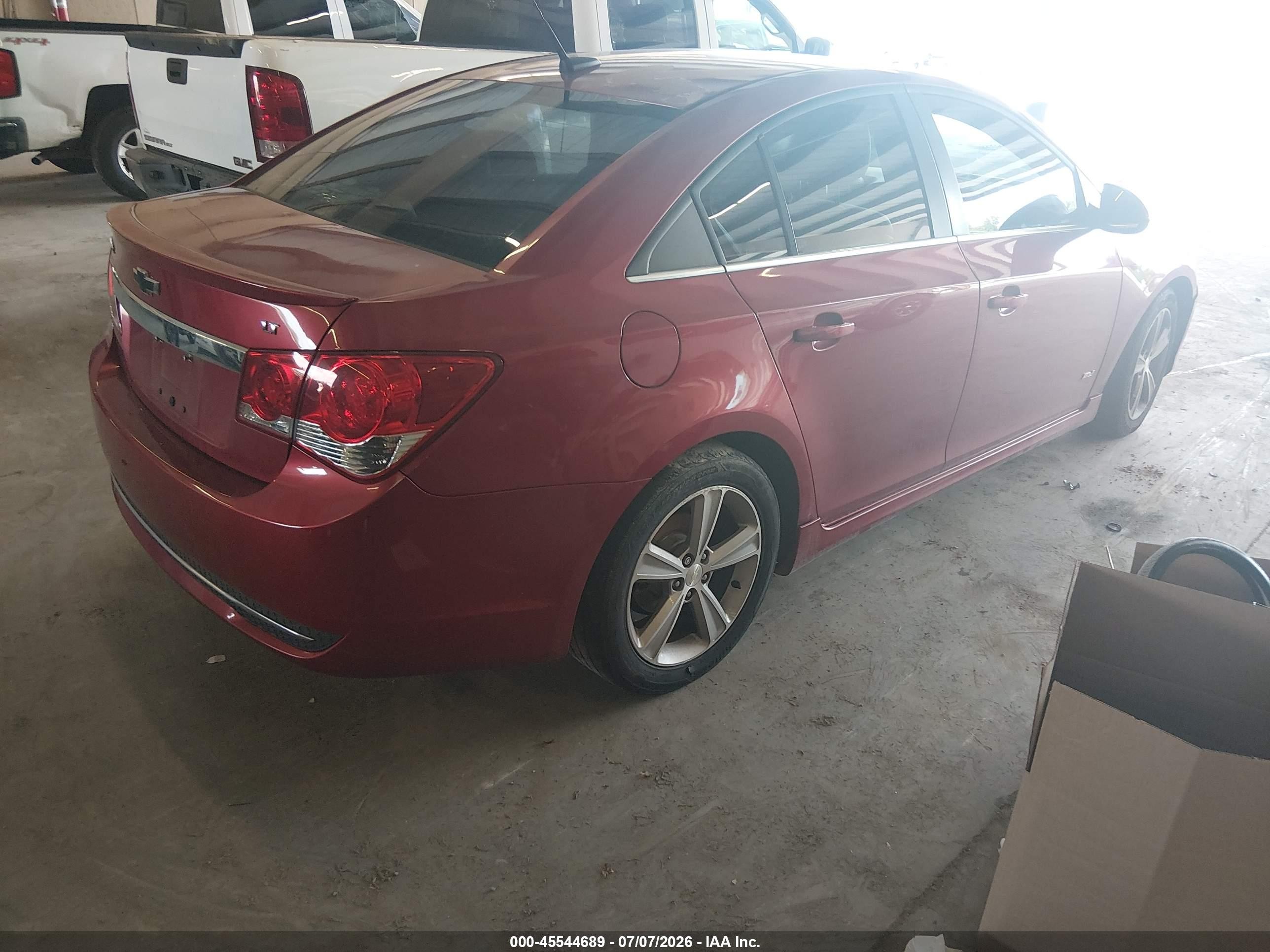 2012 Chevrolet Cruze 2lt Burgundy vin: 1G1PG5SCXC7199447