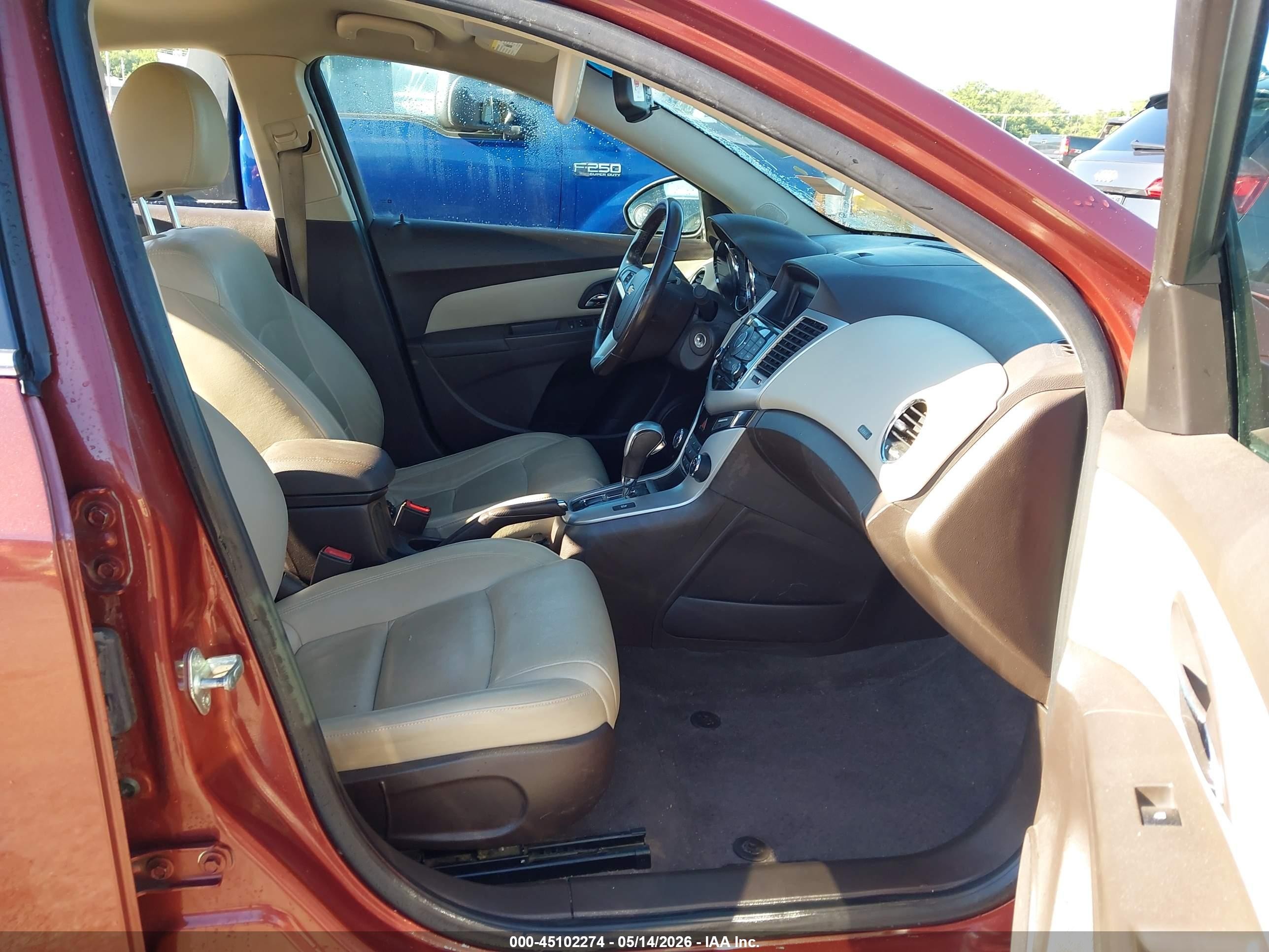 2012 Chevrolet Cruze 2lt Красный vin: 1G1PG5SCXC7263826
