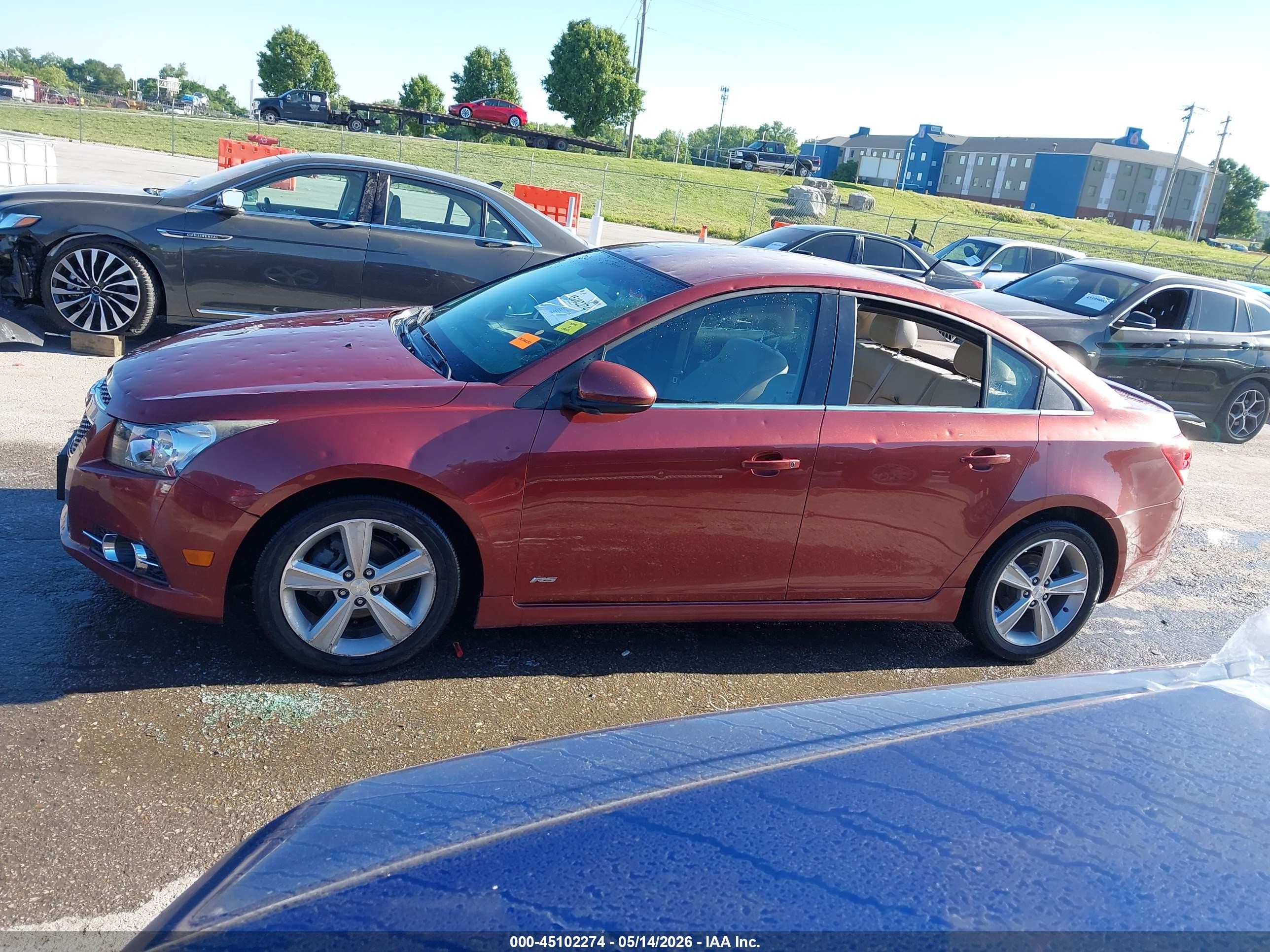 2012 Chevrolet Cruze 2lt Красный vin: 1G1PG5SCXC7263826